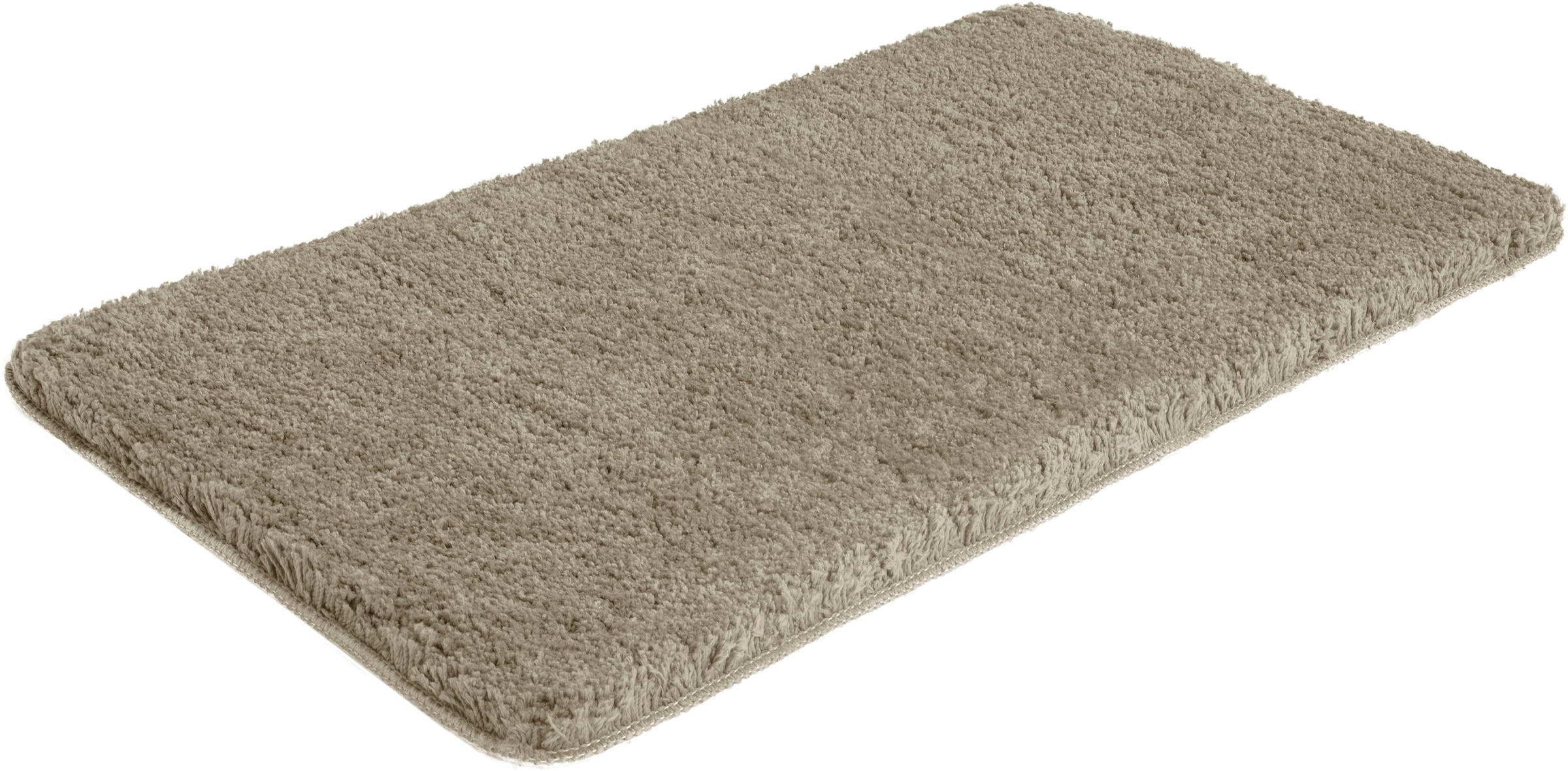 my home Badematte »Sanremo, Badvorleger, Badezimmer Teppich, sehr weich«, rutschhemmend beschichtet, fußbodenheizungsgeeignet-schnell trocknend, Badteppich, unifarben, rechteckig, rund & als 3-tlg. Set erhältlich
