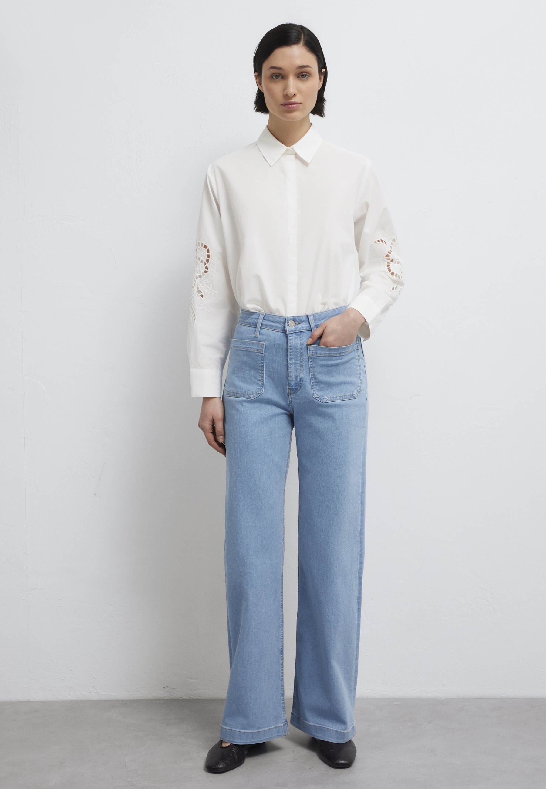 Mavi Hemdbluse »LONG SLEEVE WOVEN SHIRT« Bluse Langarm