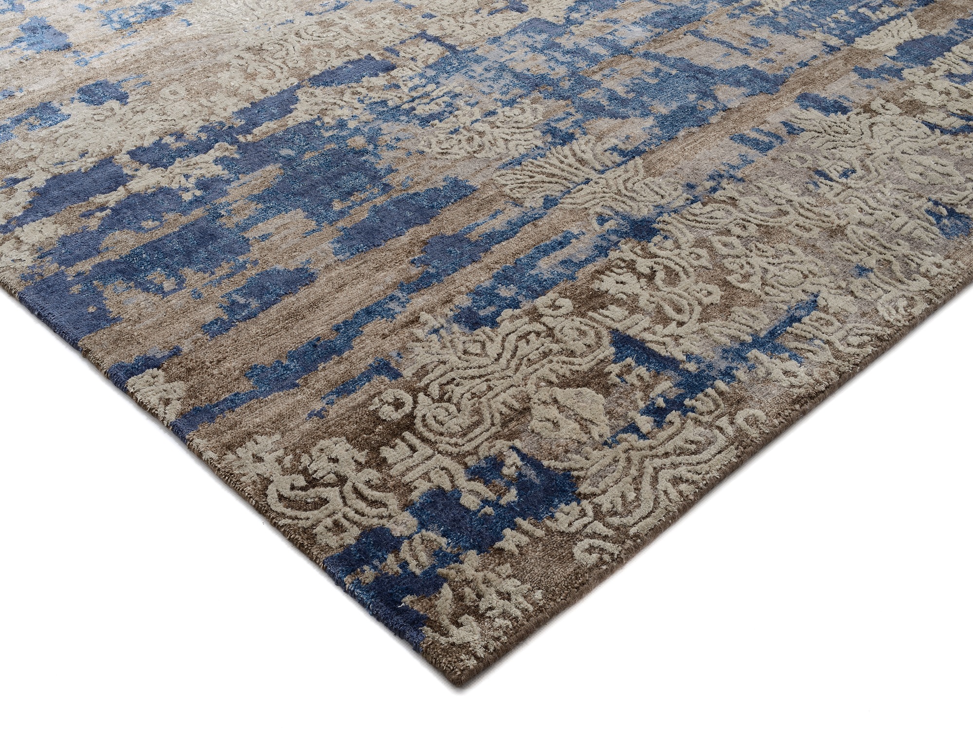 OCI DIE TEPPICHMARKE Teppich »Signature Fusion« rechteckig 4 mm Höhe handgeknüpft, dezenter Glanz, Wohnzimmer