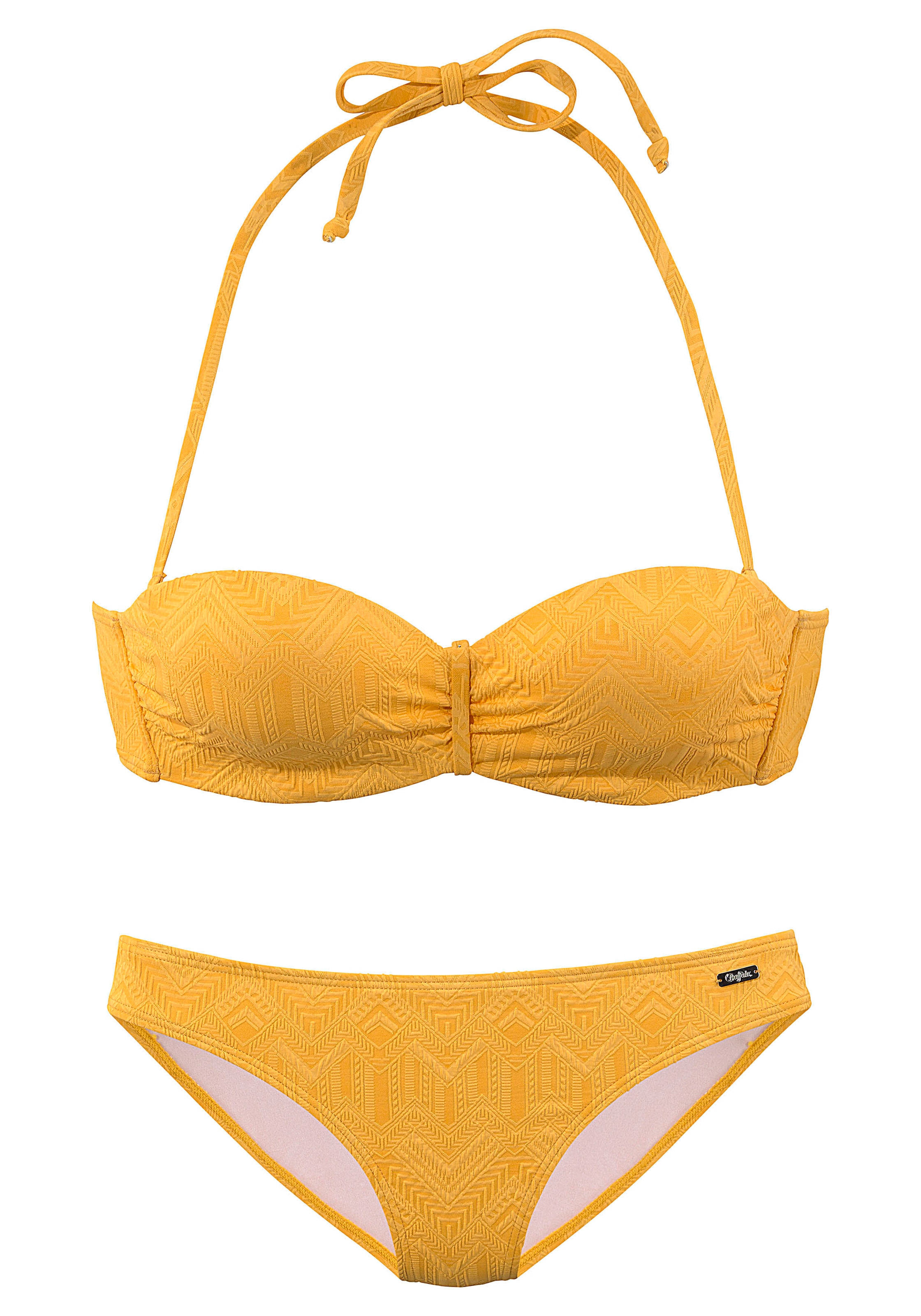 Buffalo Bügel-Bandeau-Bikini »Romance«, aus Strukturware