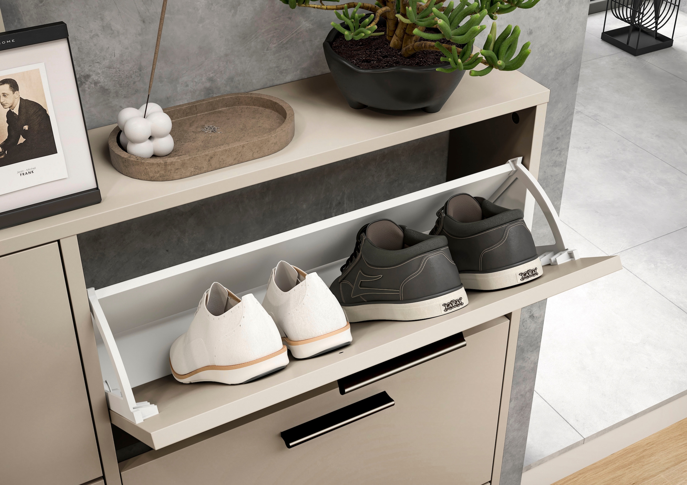 HBZ Schuhkipper »Sam Schuhkipper, Schuhschrank BxHxT 59x136x17 cm« 1 Stk. tlg. Breite 59cm, FSC-Mix Credit