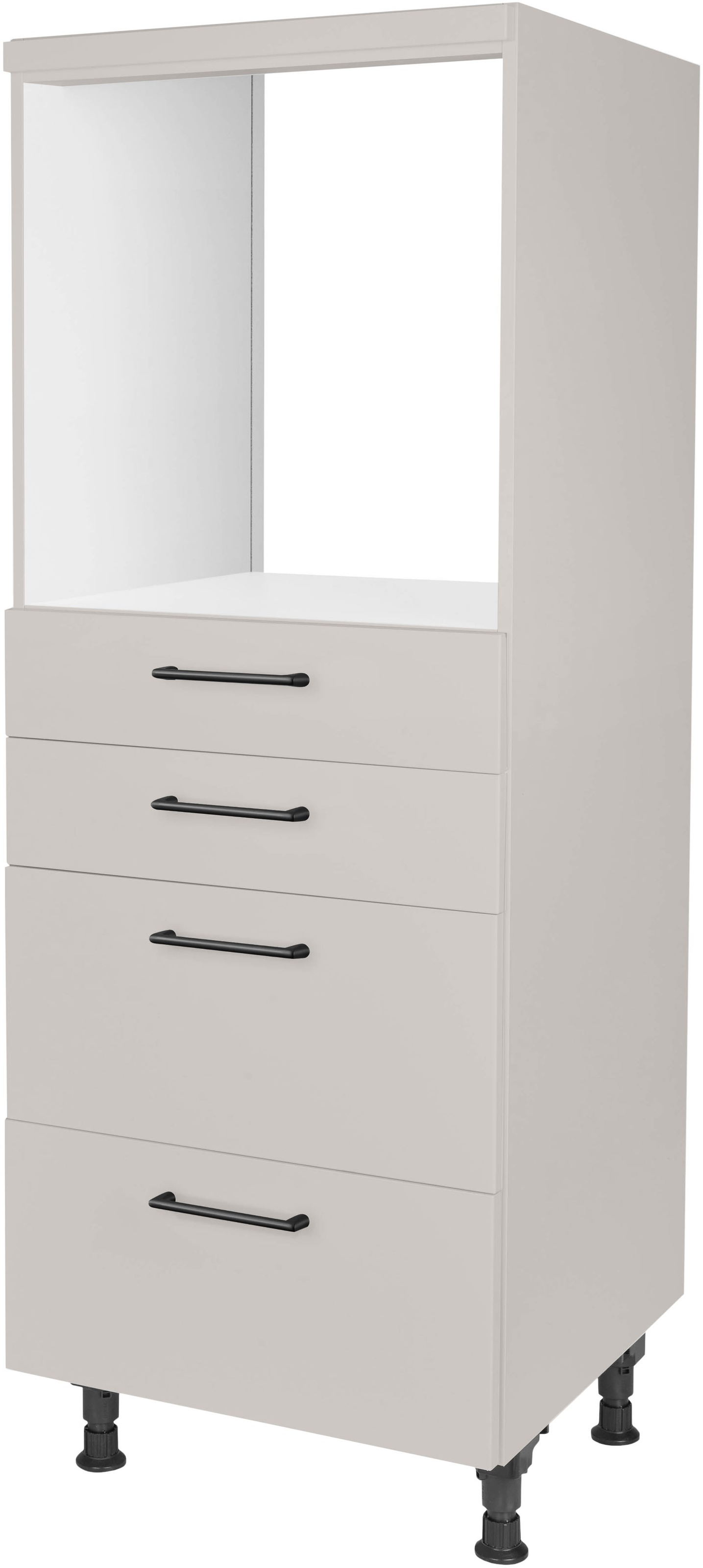 nobilia Herdumbauschrank ""MIAMI", mit Schubkästen und Auszügen," vormontiert, Breite/Höhe: 60/167,8 cm