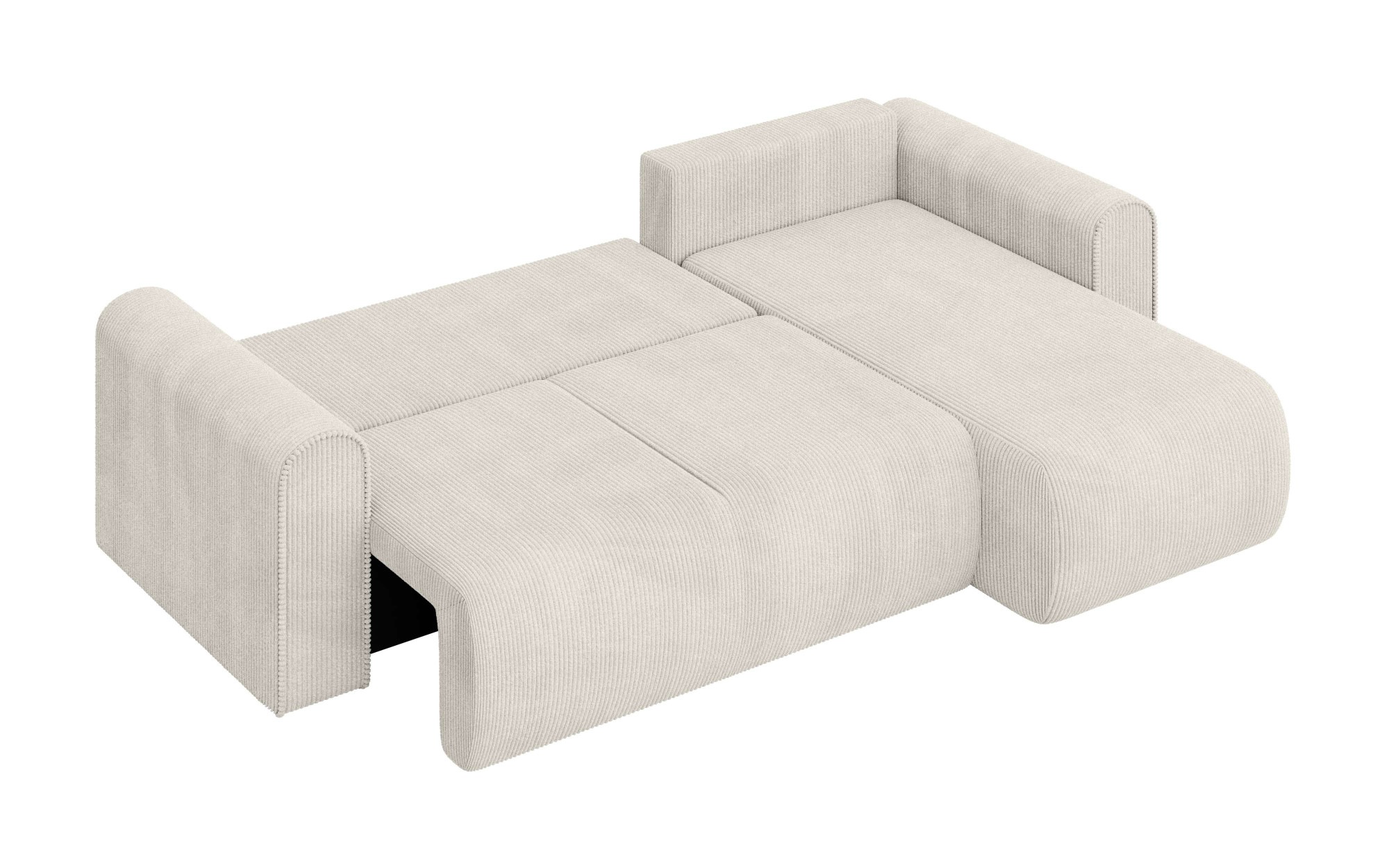 INOSIGN Ecksofa »Zacharia wahlweise Schlafsofa mit Bettkasten, B/T/H 250/166/86 cm«, L-Form mit Wellenunterfederung, Recamiere beidseitig montierbar