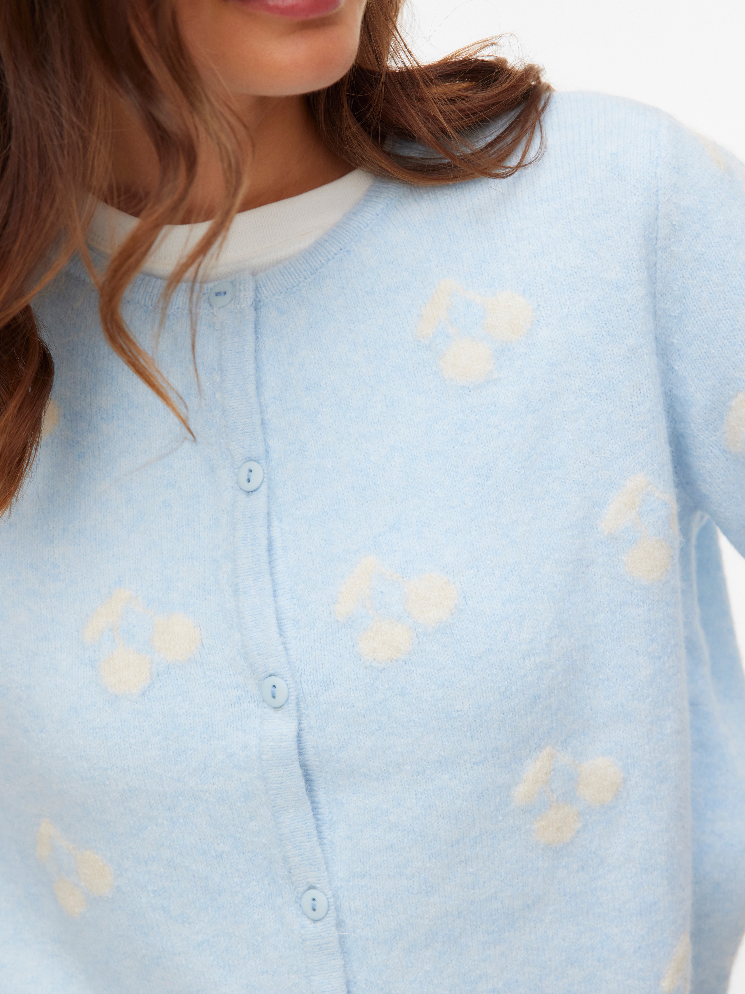 Thumbnail - Vero Moda Strickjacke "VMDOFFY INTARSIA 2/4 O-NCK CARDIGAN NOOS"