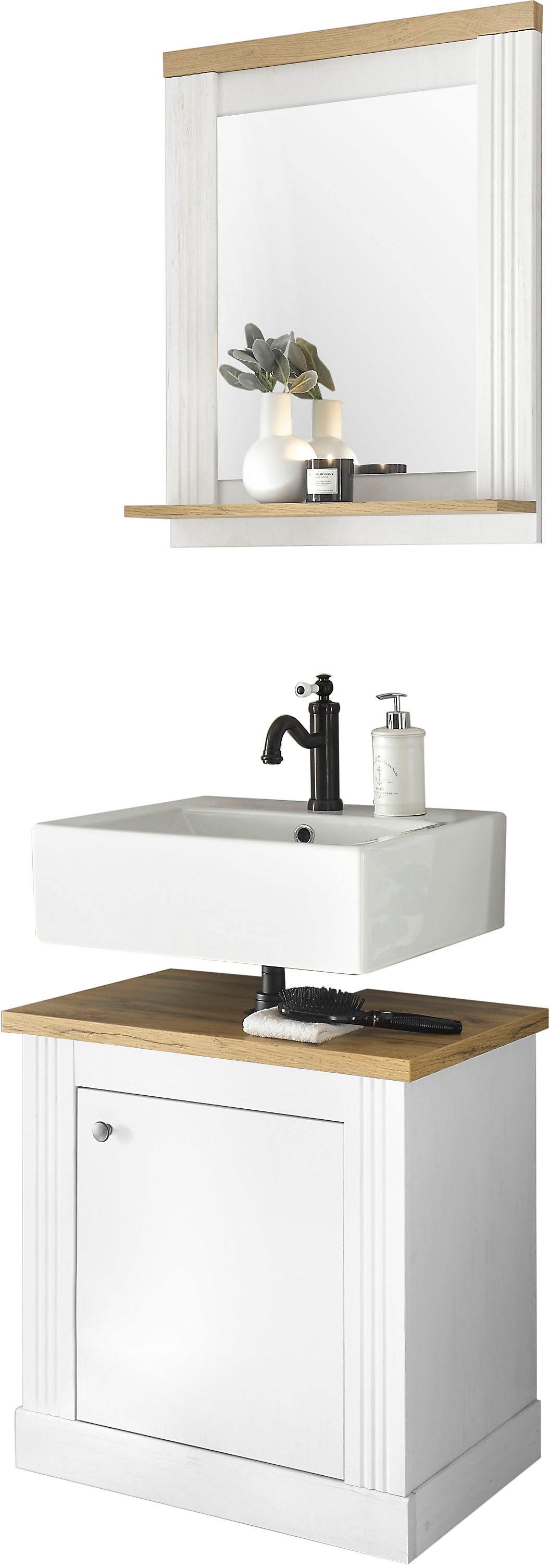 OTTO home Badmöbel-Set "WESTMINSTER, Bad im Landhausstil, 2-teiliges Badezi günstig online kaufen