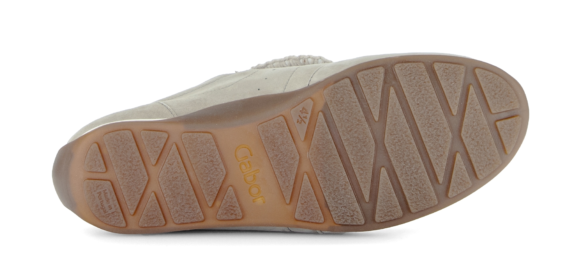 Gabor Sneaker  Freizeitschuh, Halbschuh, Schnürer mit Ziernähten und Kontrastbesatz