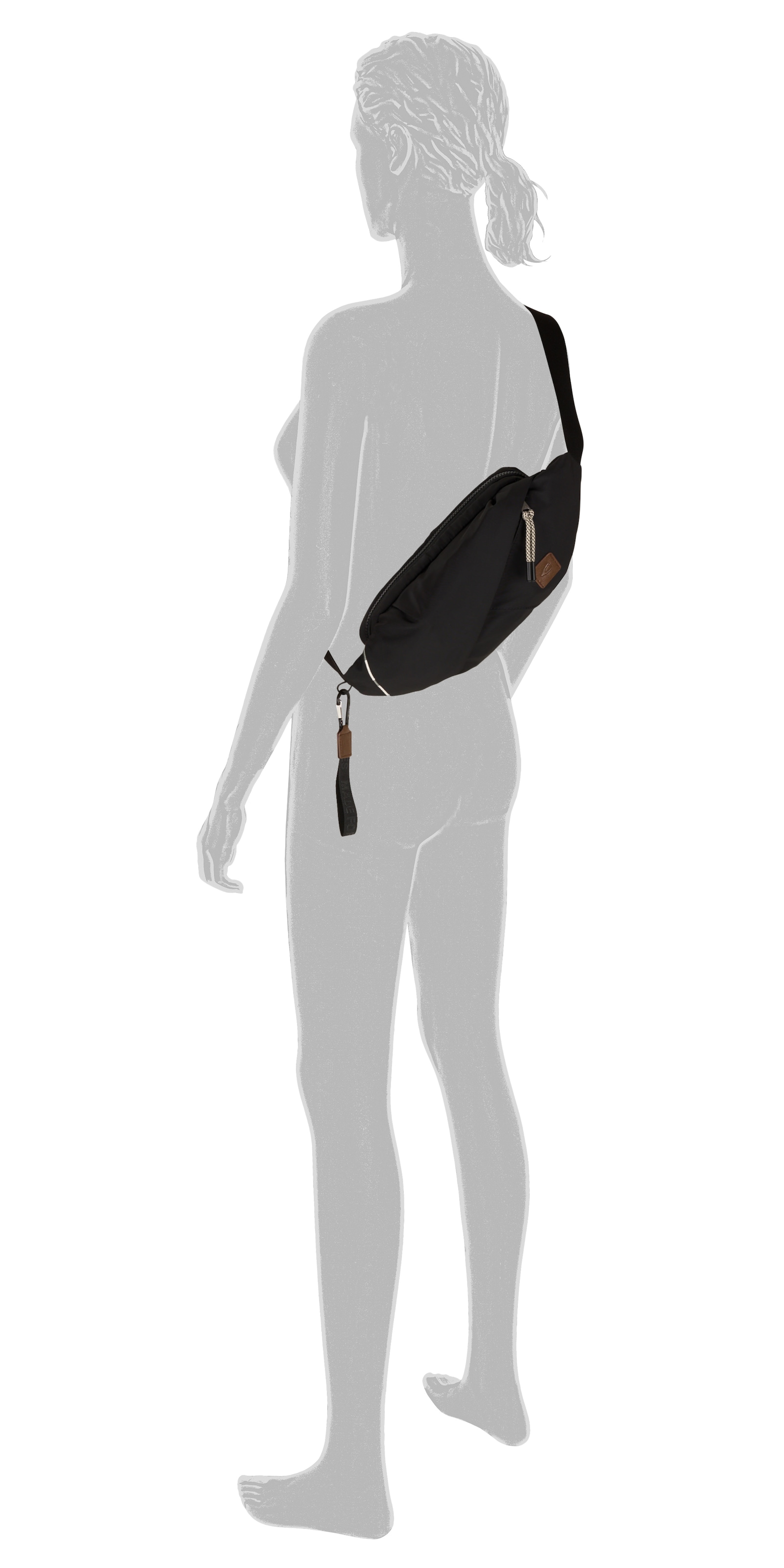 camel active Bauchtasche »Aurum«, aus recyceltem, robusten Nylon leichtgewichtig mit feinen Details