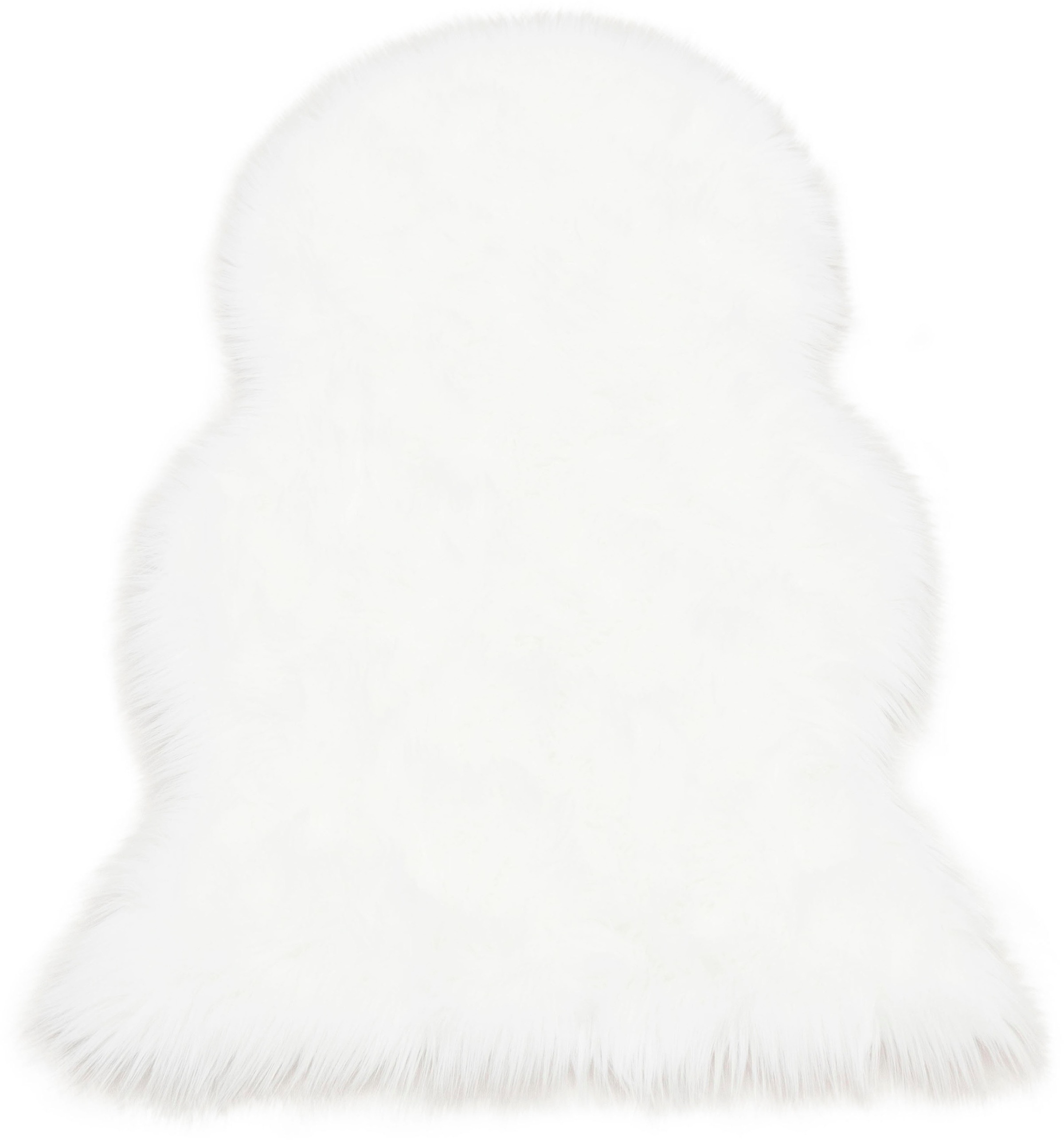 my home Fellteppich "Dena Teppiche, Fellform, waschbar" fellförmig 60 mm Hö günstig online kaufen