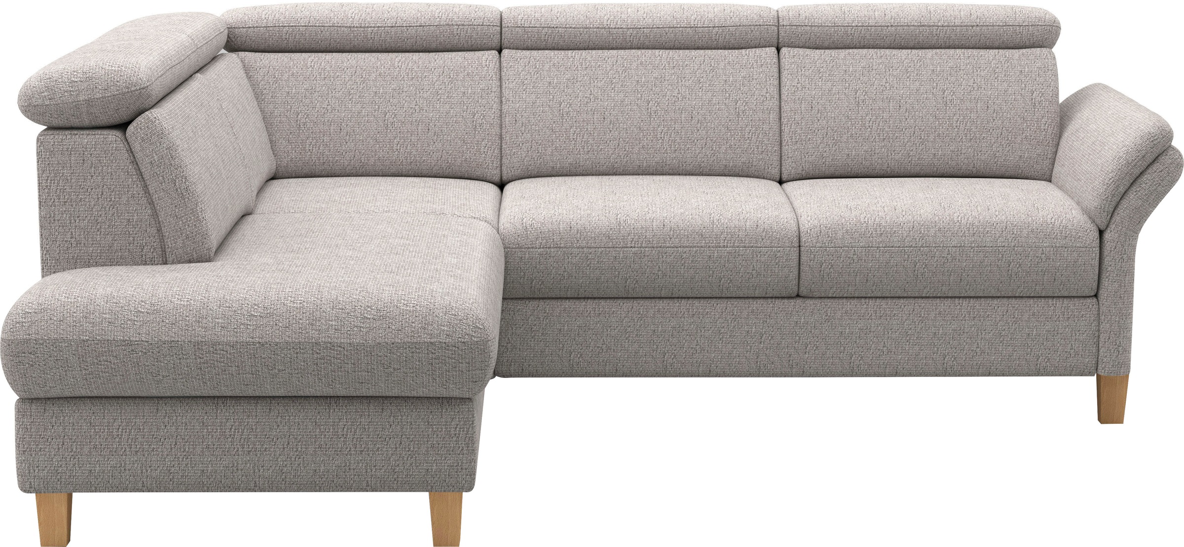 Home affaire Ecksofa "Glendale, L-Form" inkl. Kopfteilverstellung, wahlweis günstig online kaufen