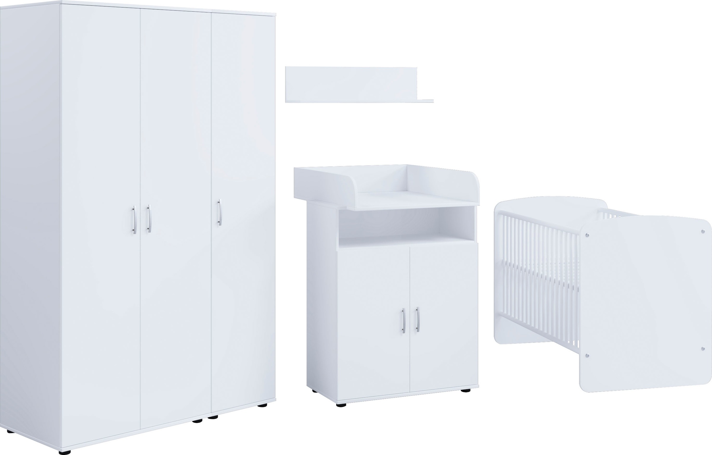 Lüttenhütt Babymöbel-Set, 5-teilig, bestehend aus: Babybett LF 70 x 140 cm, Kommode,... kaufen