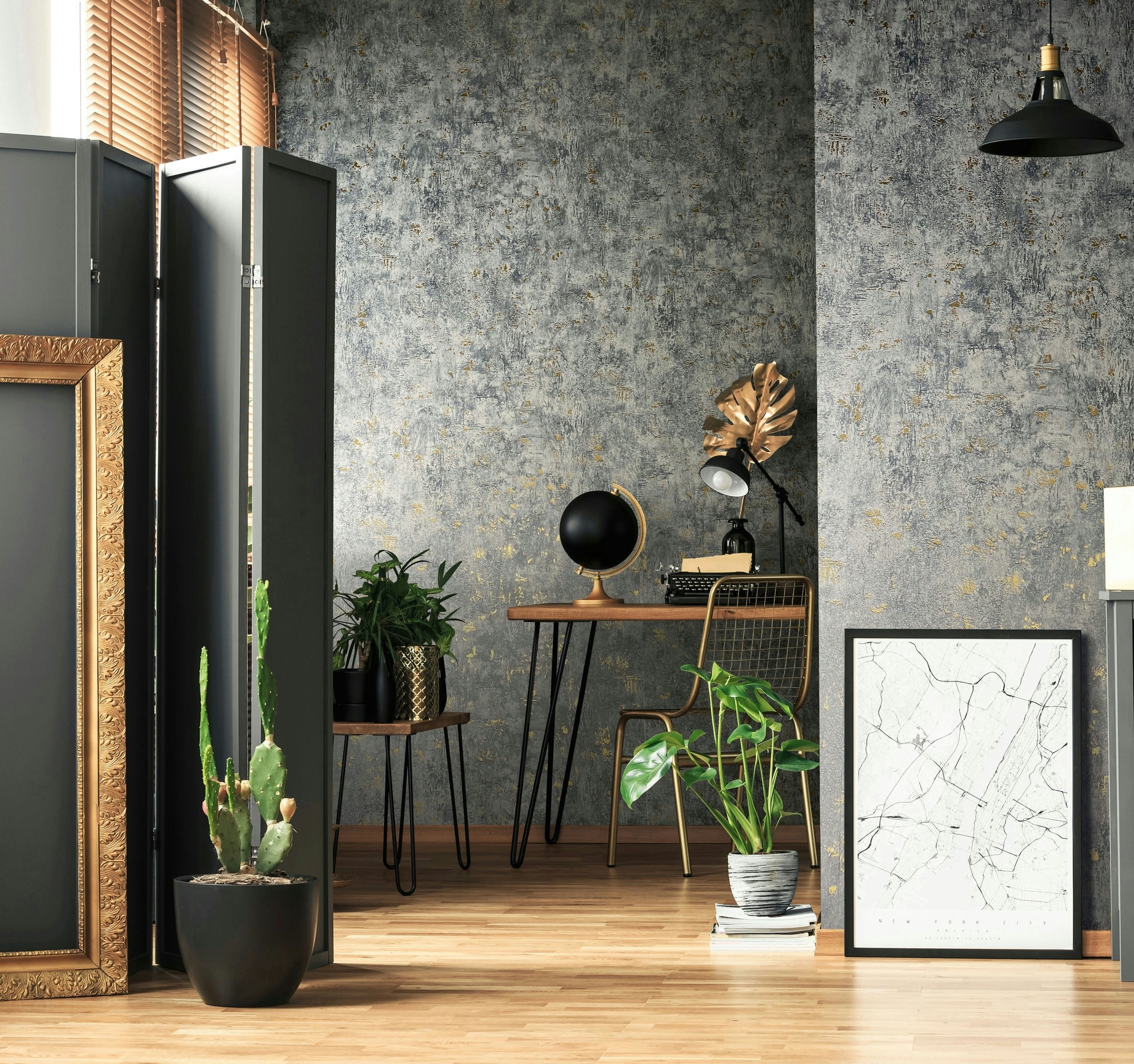 Marburg Vliestapete "Elegant Elements" Steinoptik moderne Tapete für Wohnzimmer Schlafzimmer Küche