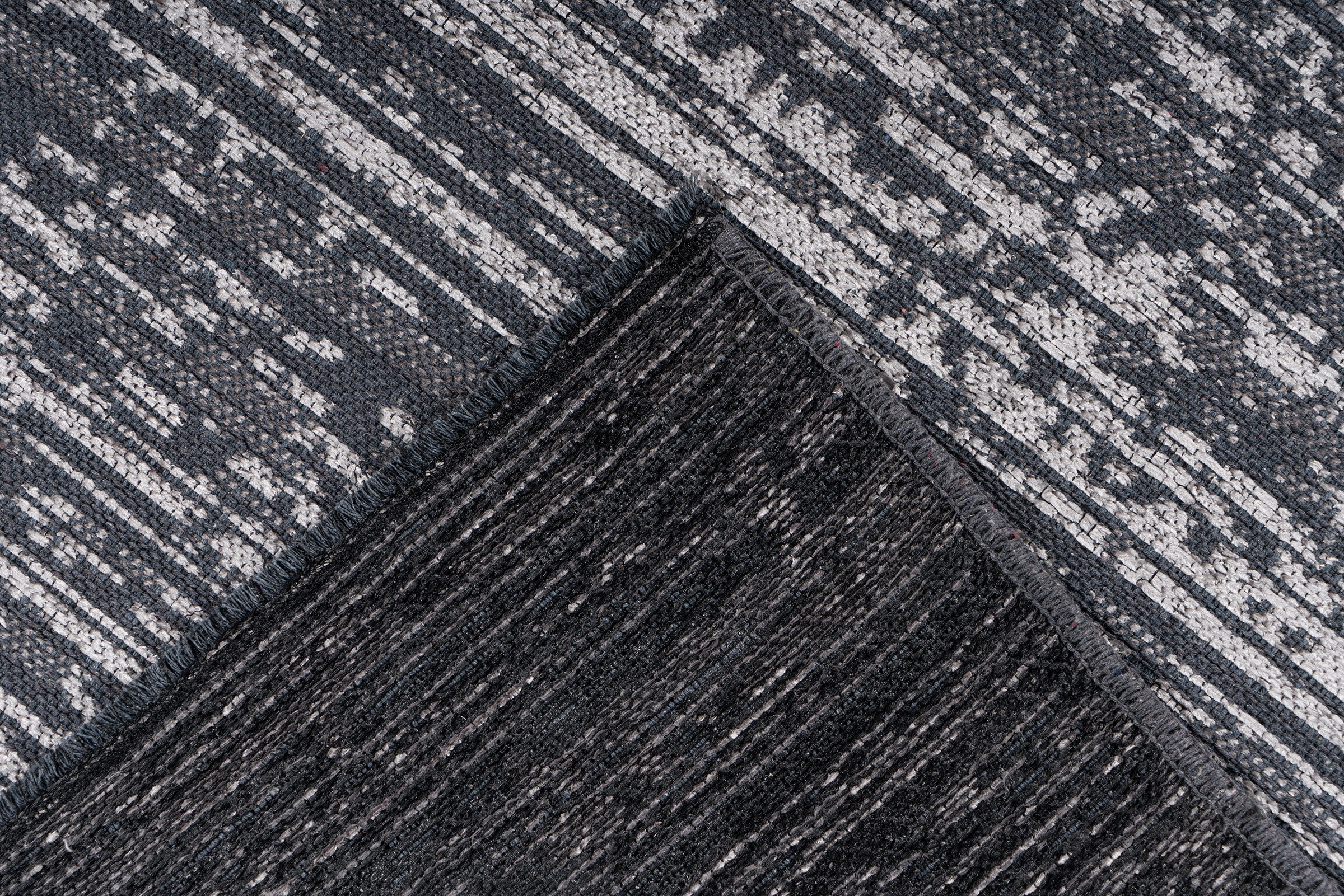 Kayoom Teppich »Kalea 125«, rechteckig, 8 mm Höhe, Flachgewebeteppich mit Relief-Design, Used-Look, moderne Farben
