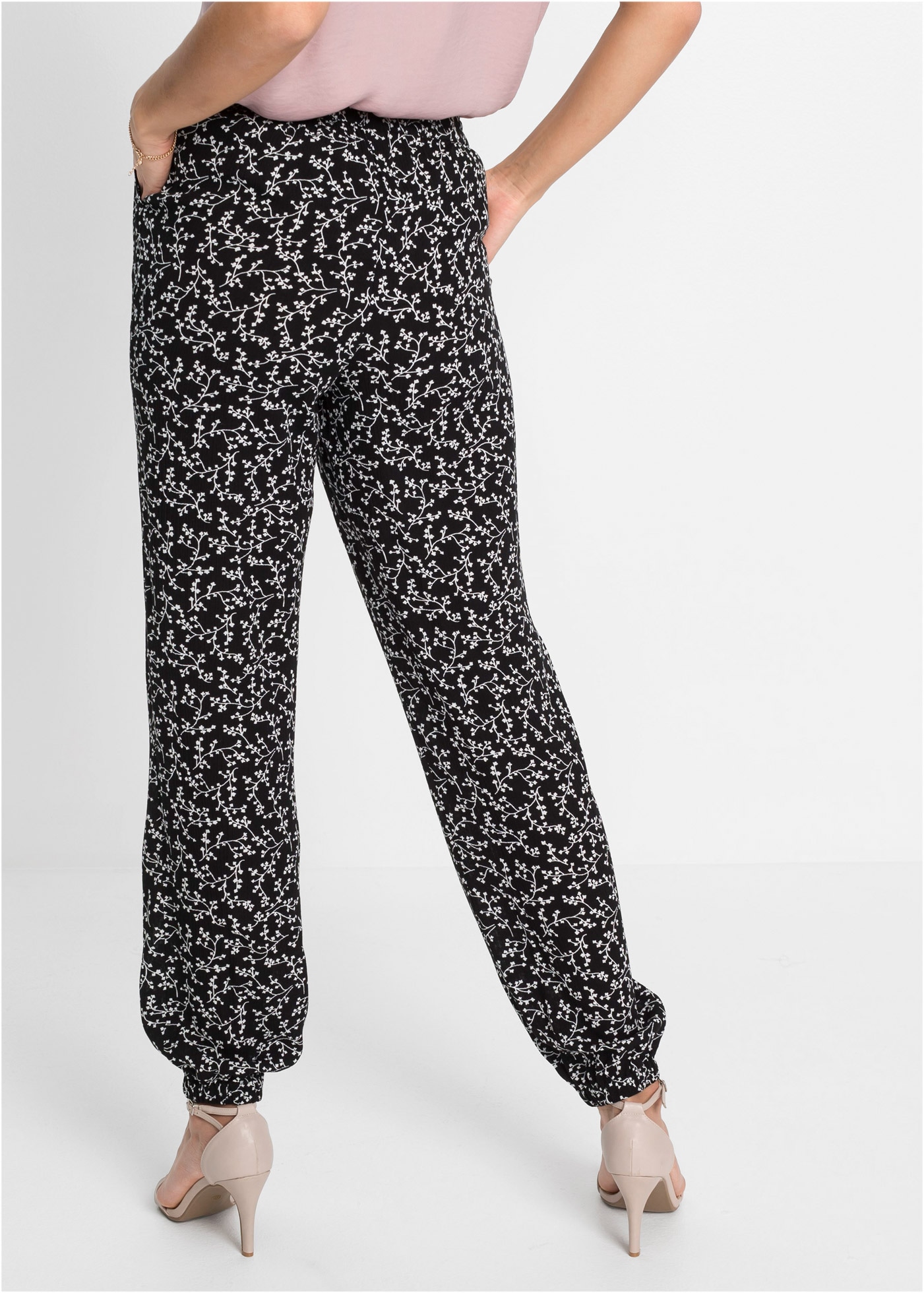 bonprix Schlupfhose »Schlupfhose aus reiner Viskose«  aus Viskose, elastischer Bund, lockere Passform, eleganter Stil