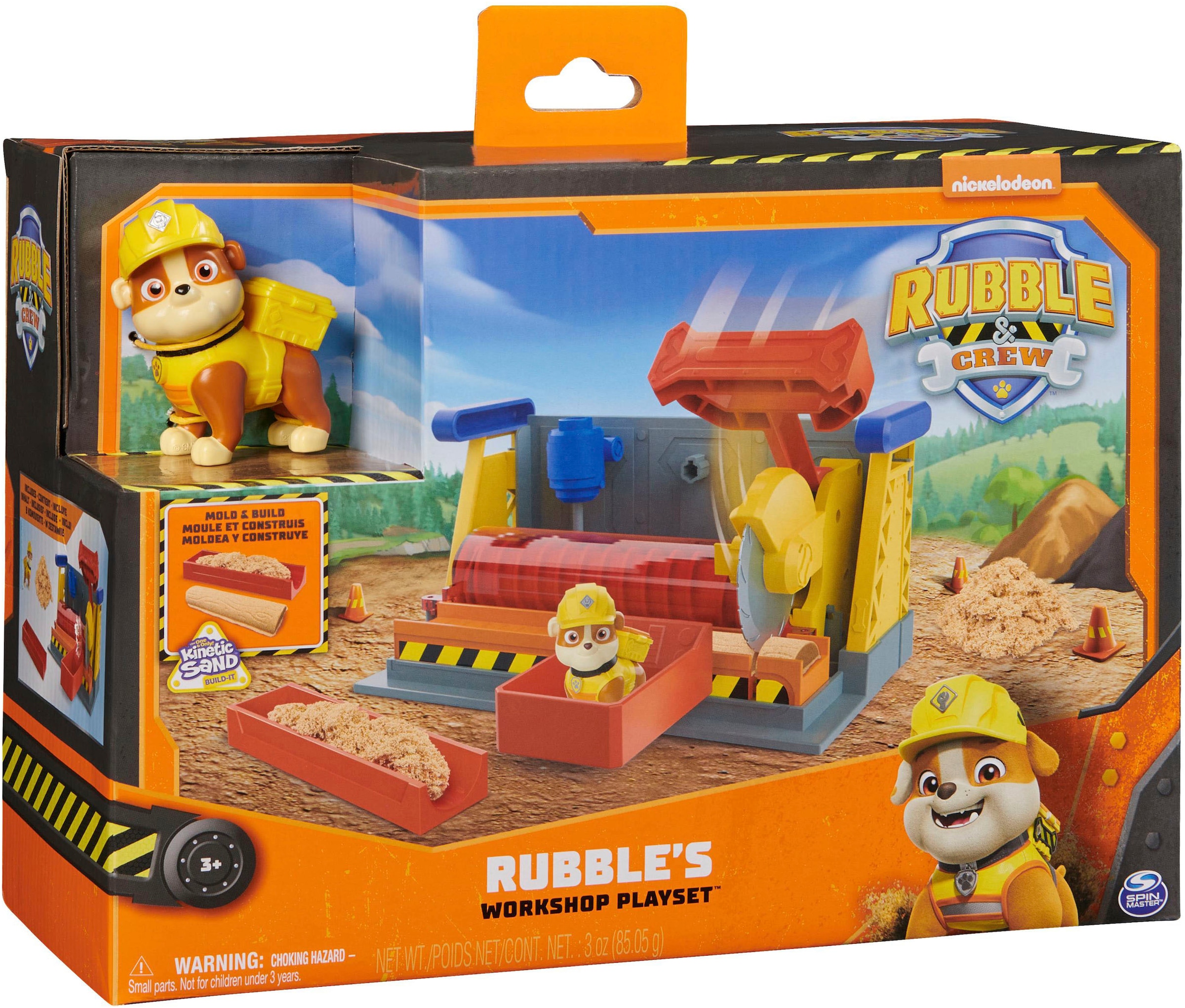 Spin Master Spielwelt »Rubble & Crew - Workshop Playset«, inkl. Kinetic Build-It Sand