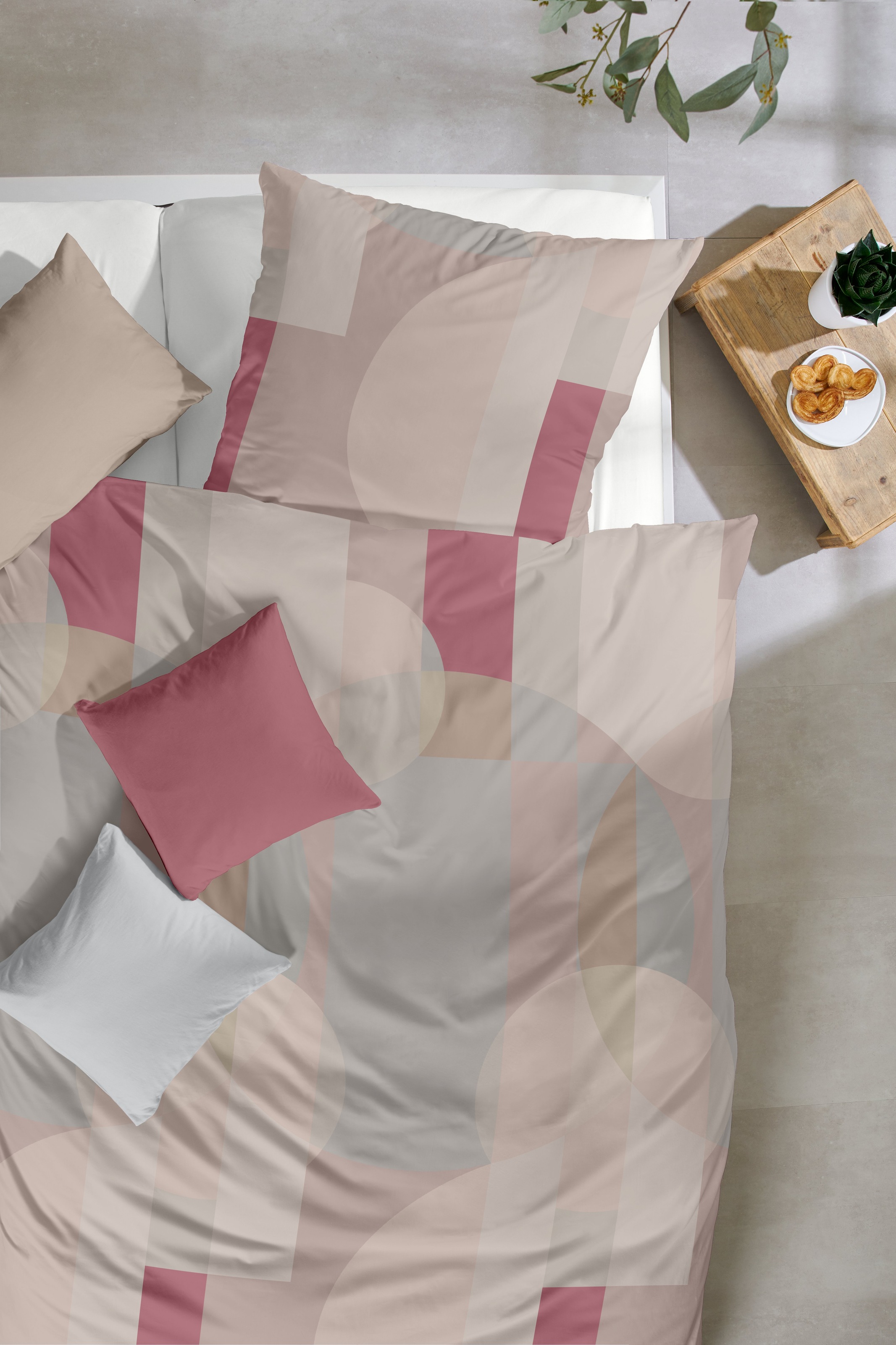 Thumbnail - Primera Bettwäsche "Feinbiber-Bettwäsche Ball" 2 Stk. mit modernem Muster