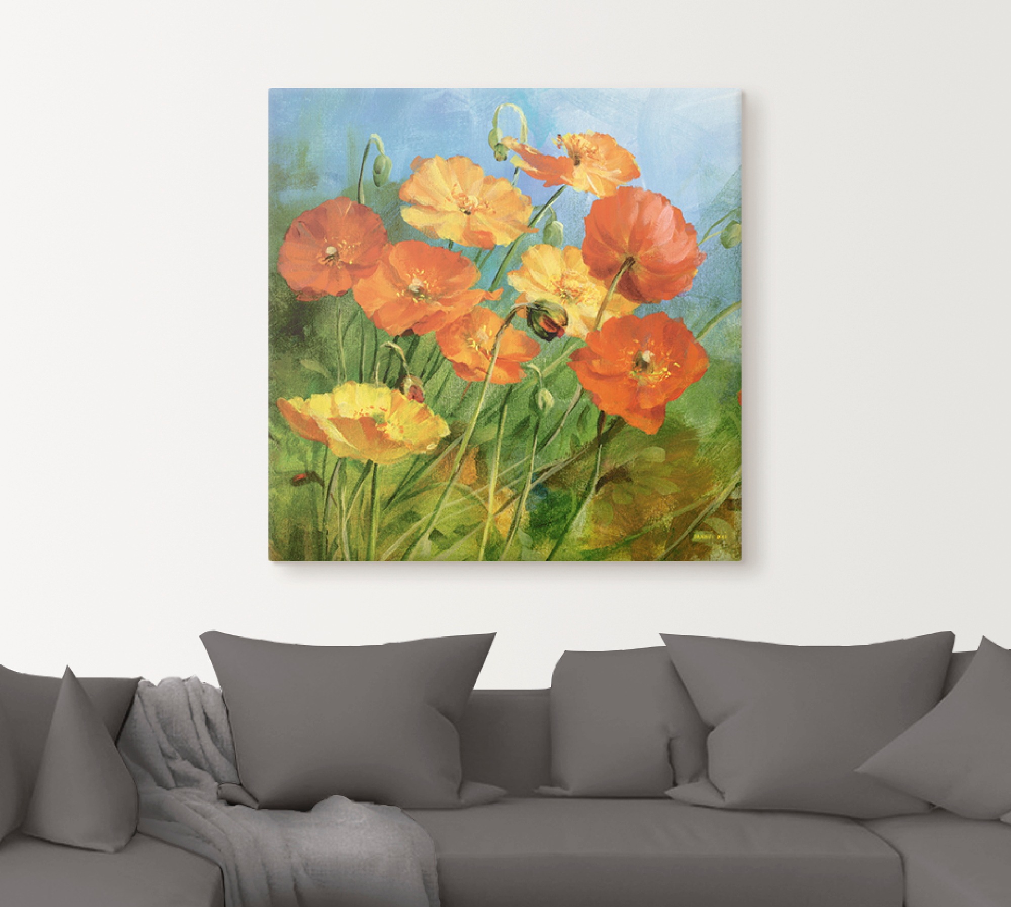 Artland Wandbild »Sommerfeld I«, Blumen, (1 St.), als Leinwandbild, Wandaufkleber oder Poster in versch. Größen