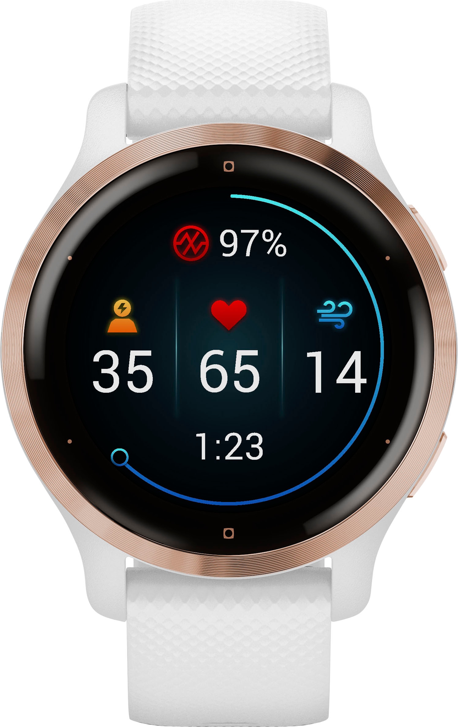 Garmin Smartwatch »Venu 2S«, (2,8 cm / 1,1 Zoll), 8 GB, 25 vorinstallierten Sport-Apps)