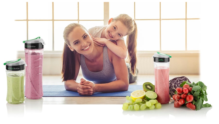 eta Smoothie-Maker »ACTIVMIX ETA110390000«, 350 W, Puls-Schalter, 19000 U/min., 2 Sportflaschen, Slim-Format, Mix-Messer