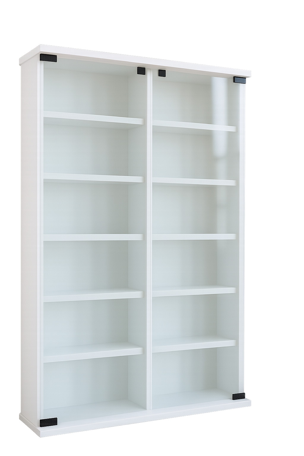 VCM Media-Regal »Holz CD DVD Stand Regal Schrank Galerie Glastür« 1 Stk. tlg.