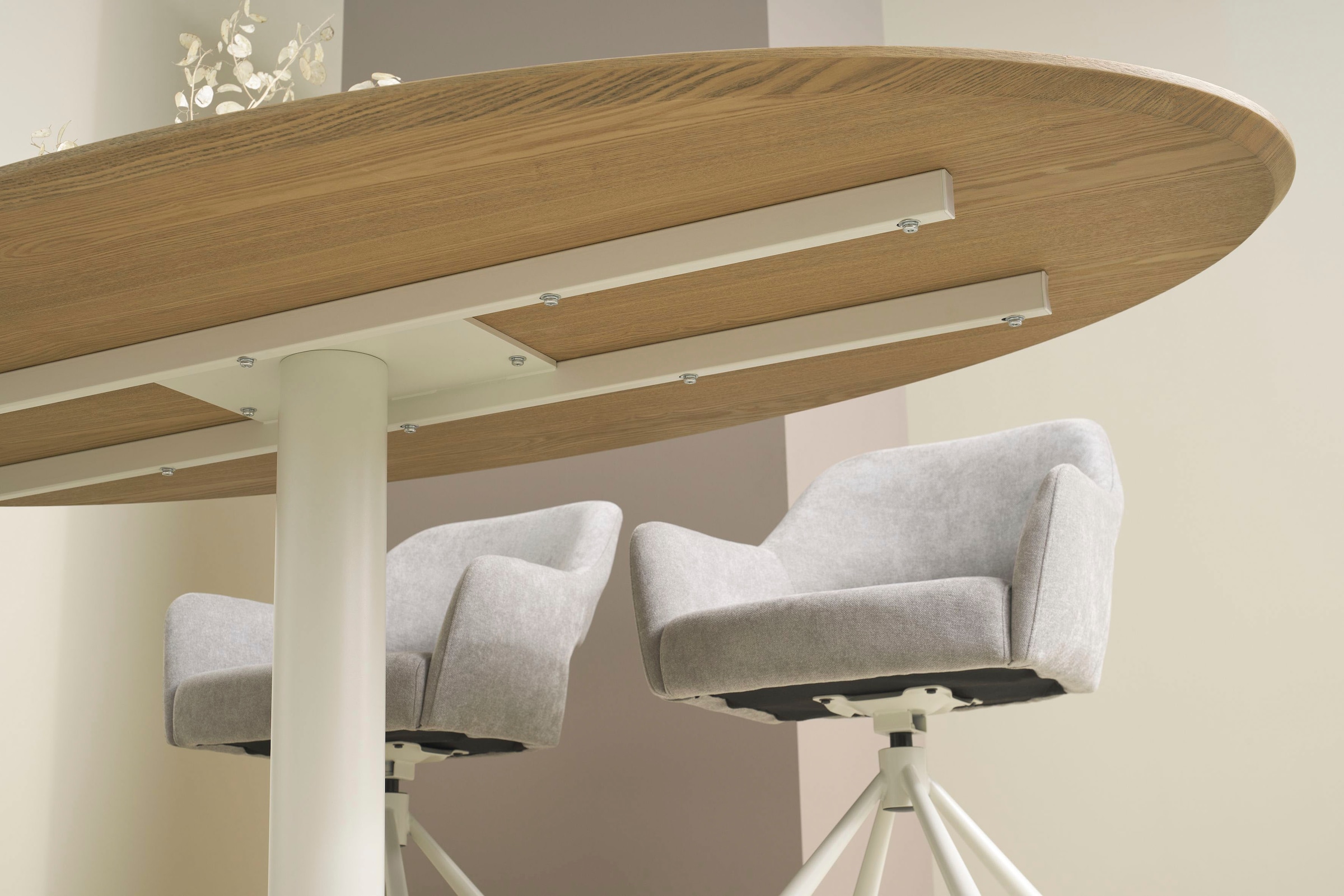 SCHÖNER WOHNEN-Kollektion Esstisch »FEVIK« 1 Stk. tlg. in 160 cm oder 200 cm, mit Schweizer Kante und Stativuntergestell