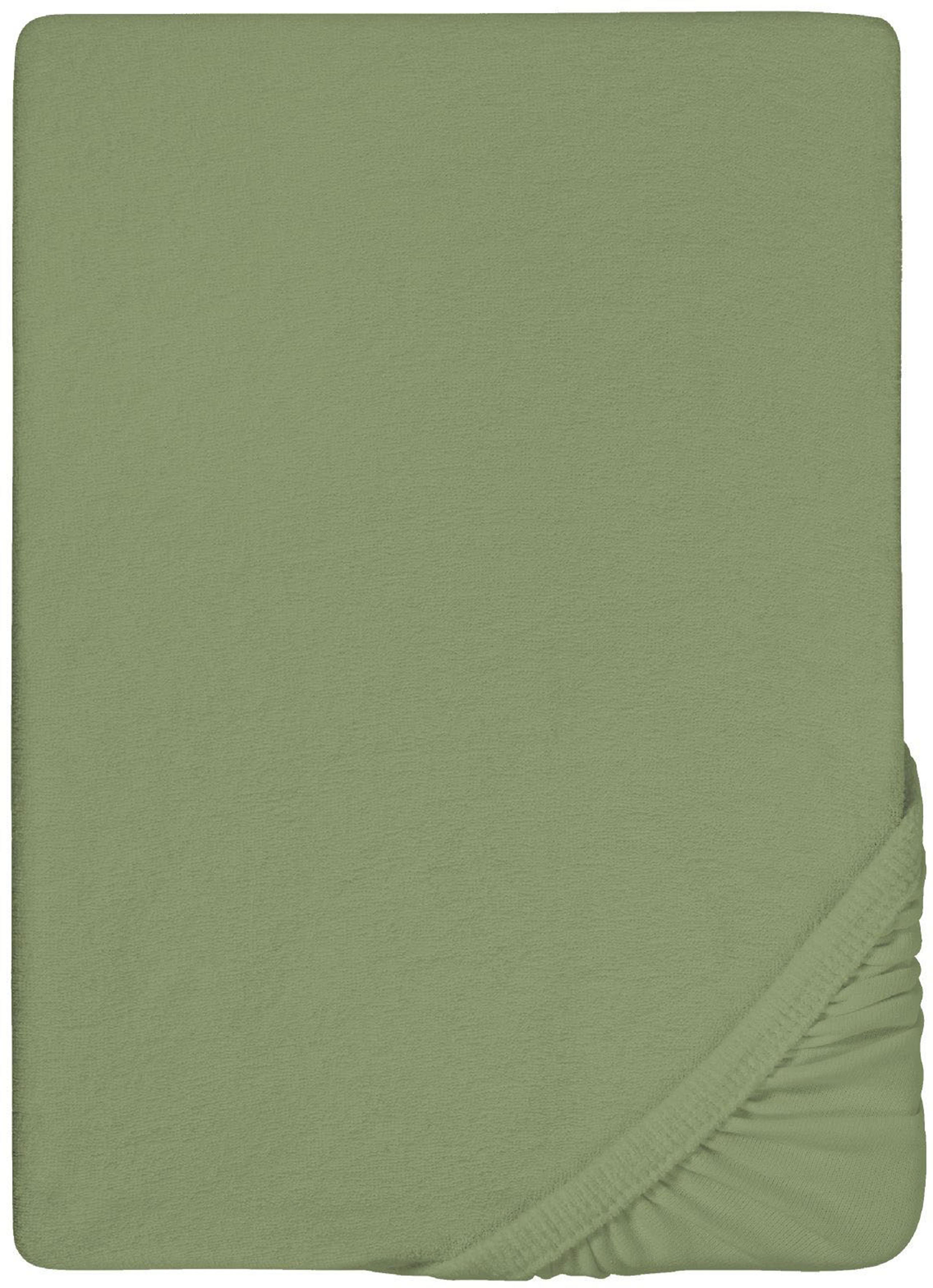 Biberna Spannbettlaken "0012344 Premium Frottee-Stretch Spannbetttuch 80% Baumwolle" Frottee-Stretch, Rundumgummi, bügelfrei, ab Größe 90 x 190 cm