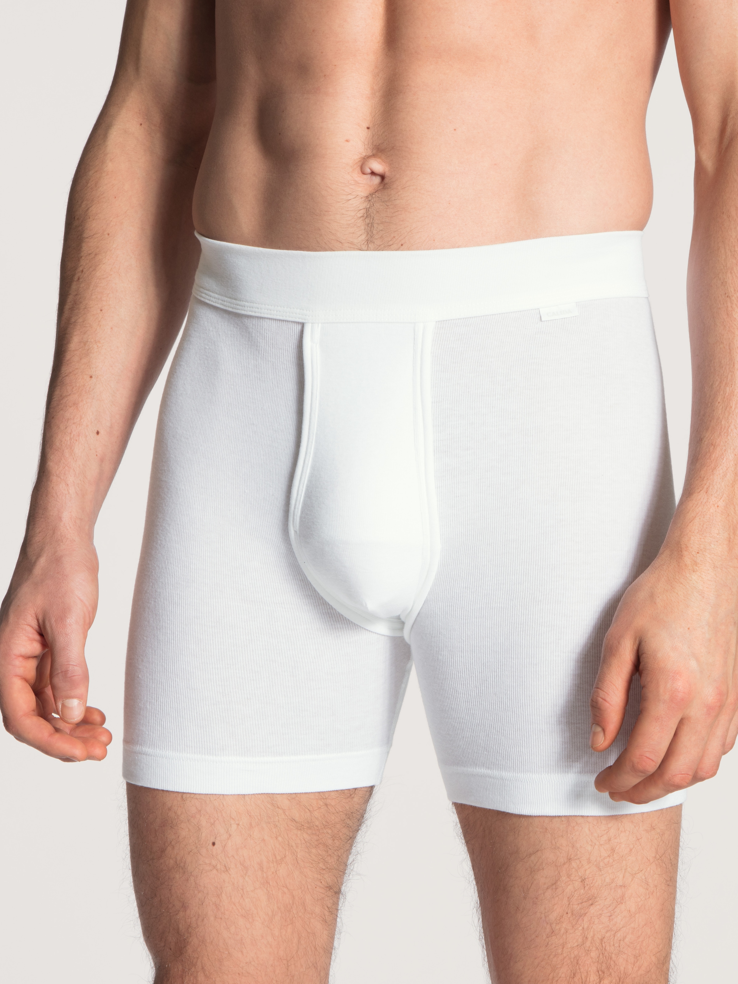CALIDA Langer Boxer "Cotton 1:1", elastischer Softbund, Eingriff, Feinripp- günstig online kaufen