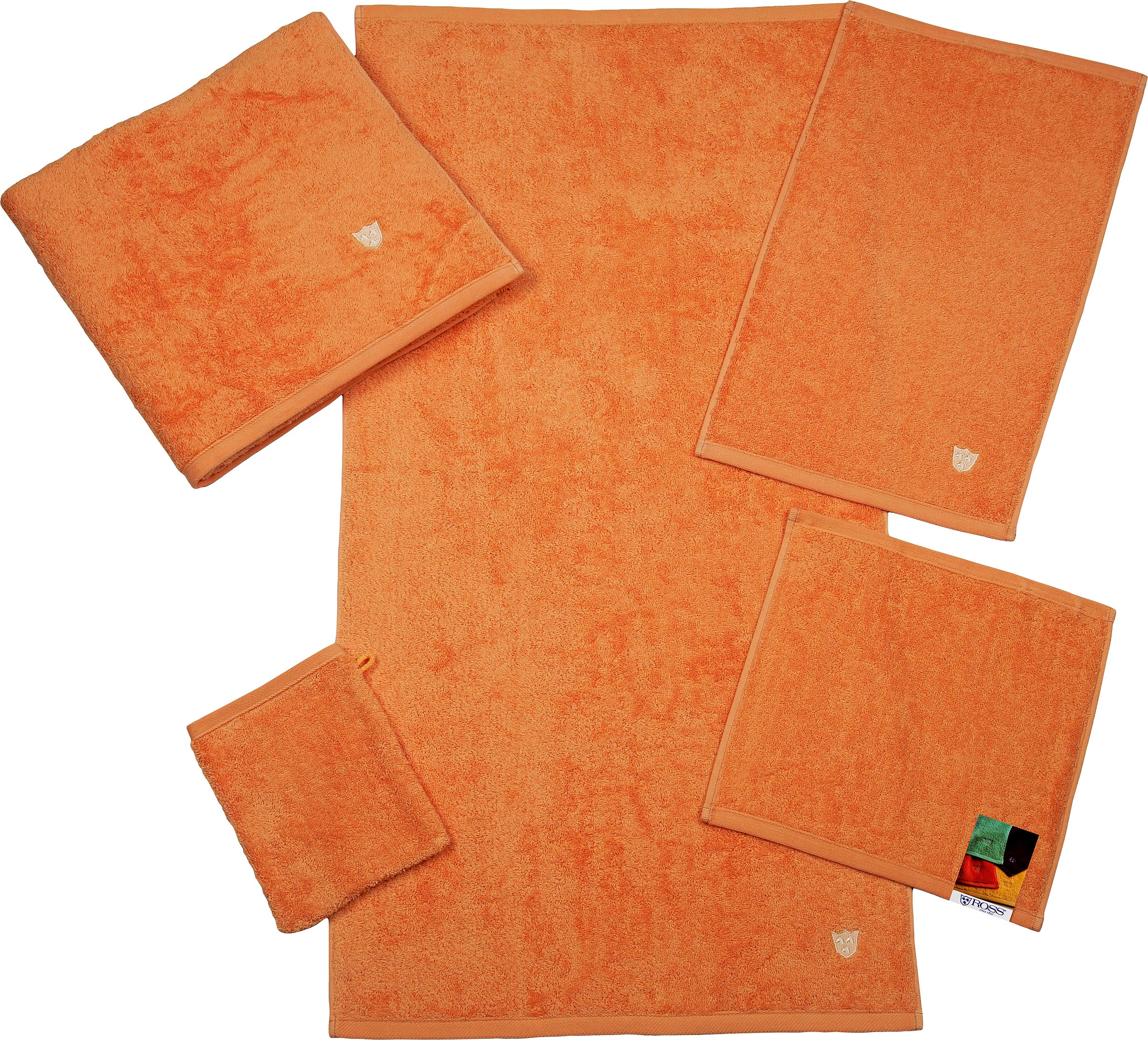 Thumbnail - ROSS Duschtuch "Vita" Bestickung ROSS-Emblem