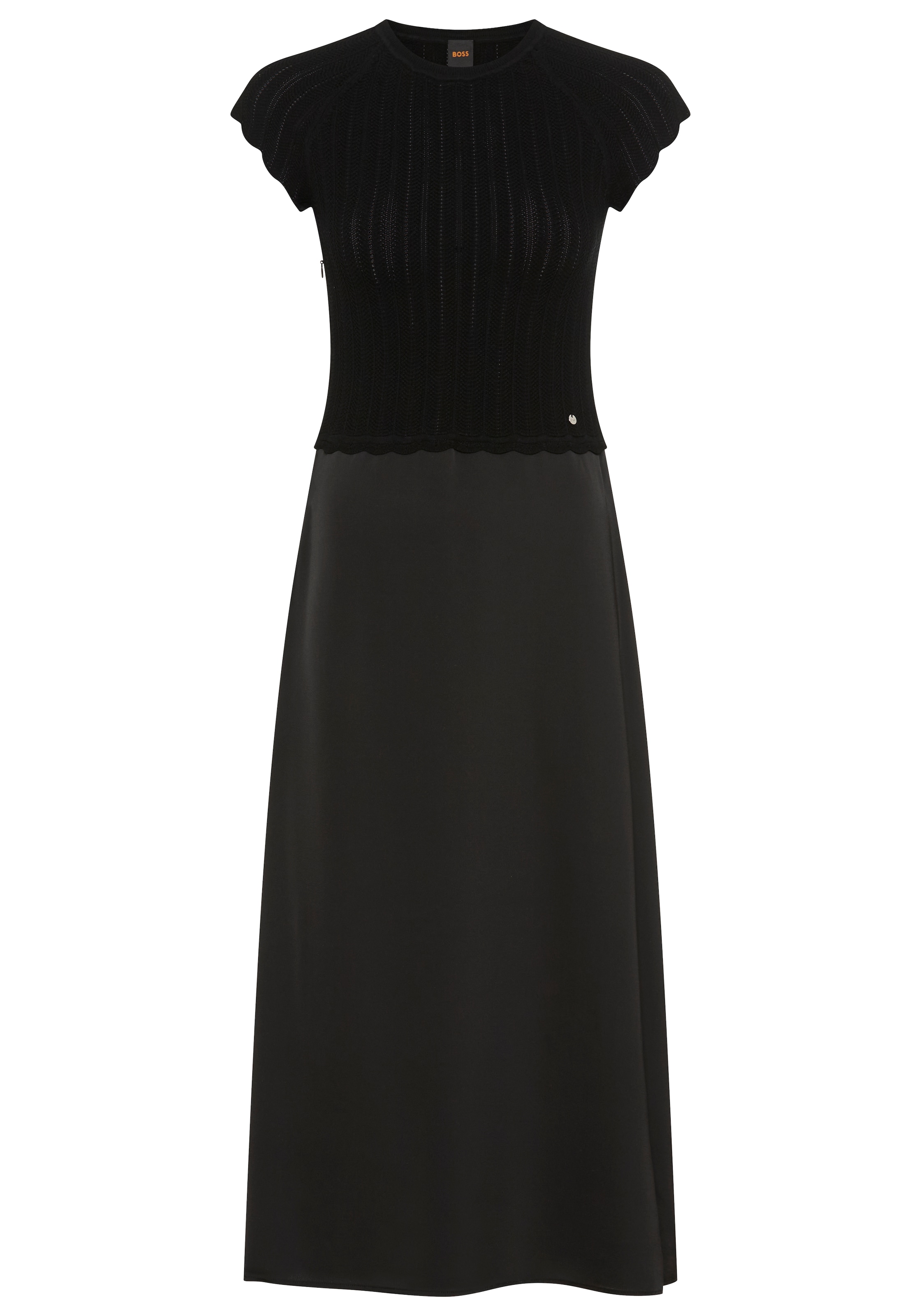 BOSS ORANGE Midikleid "Ficella Premium Damenmode" aus Strick mit Rockteil a günstig online kaufen
