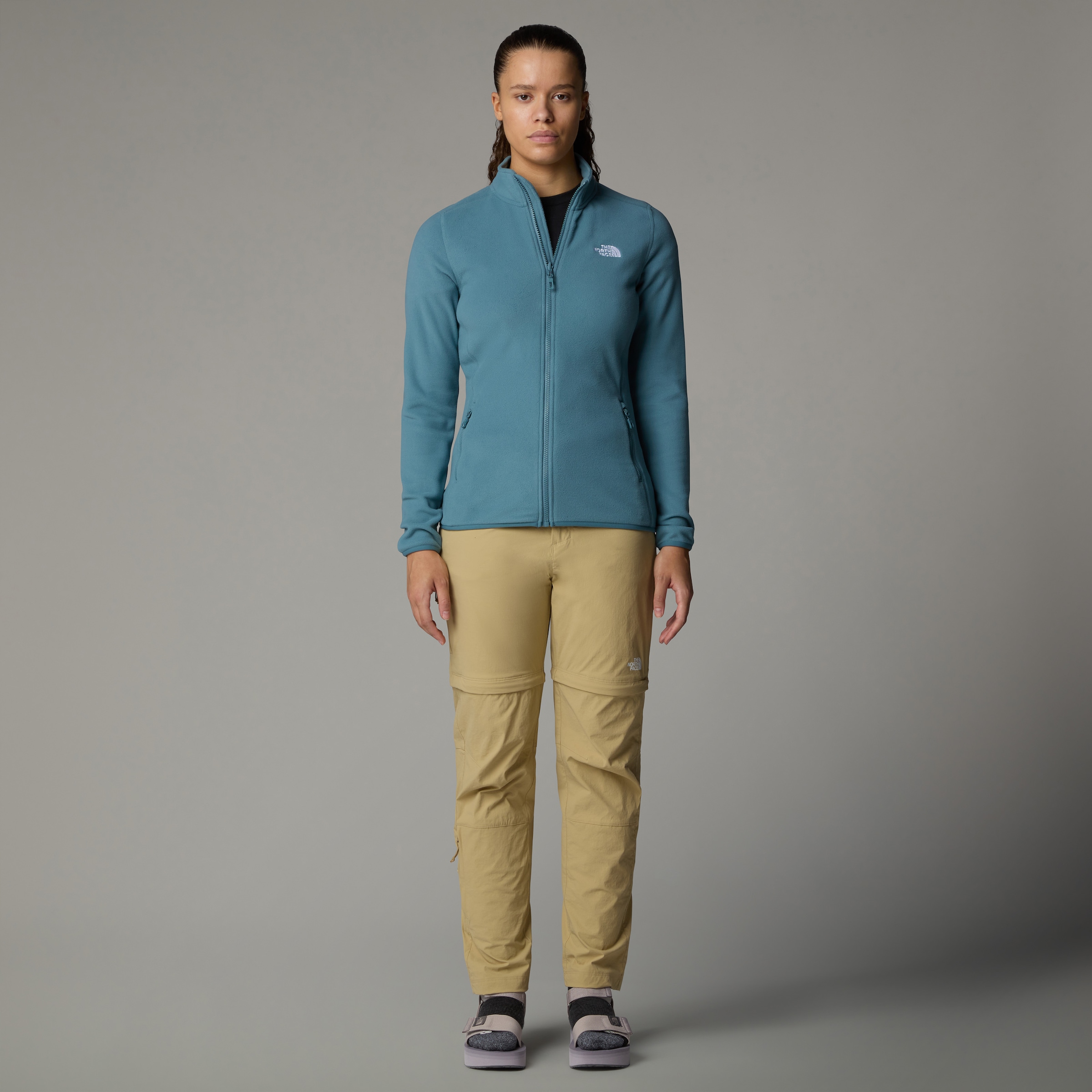 The North Face Fleecejacke »W 100 GLACIER FZ - EU«, (1 St.), mit Logostickerei