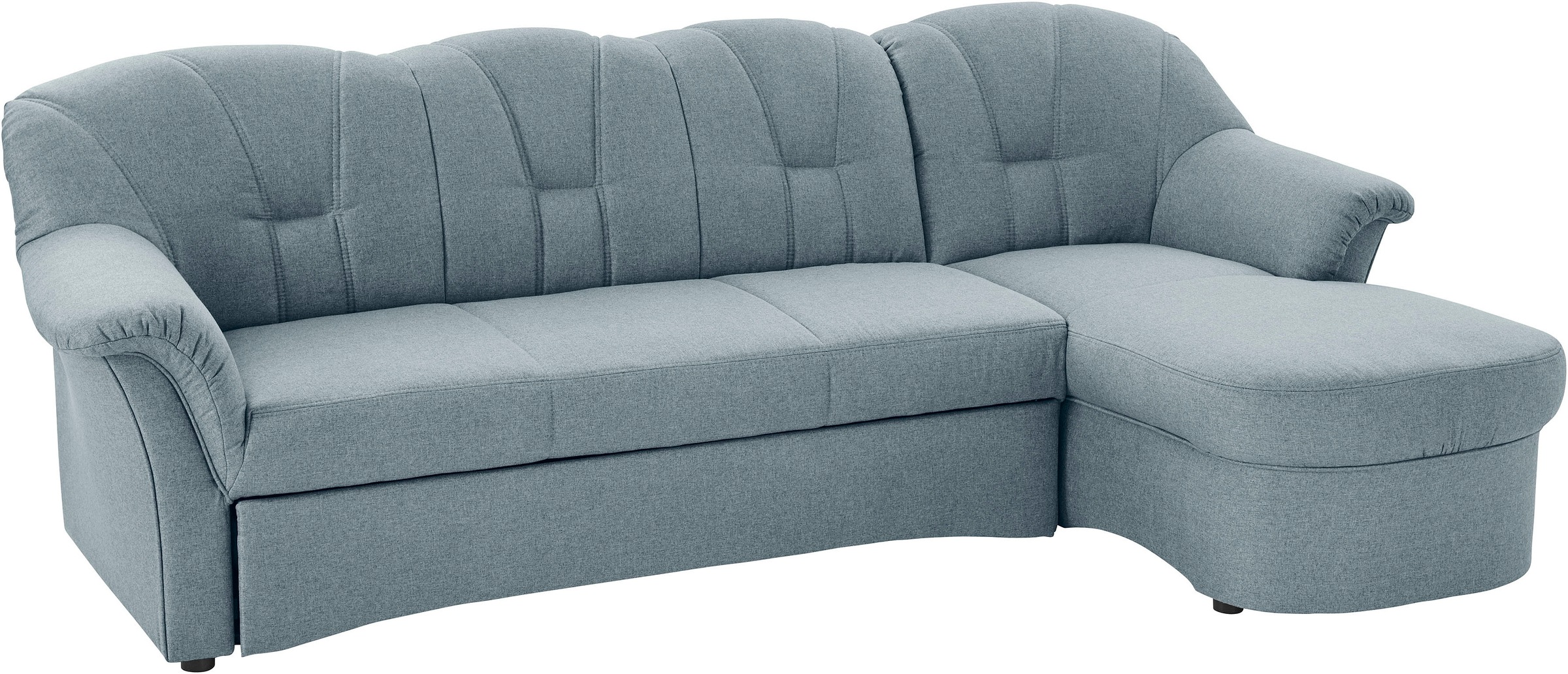 DOMO collection Ecksofa »Papenburg, zeitlose Rückensteppung, elegante Formensprache, L-Form« in großer Farbvielfalt, wahlweise mit Bettfunktion