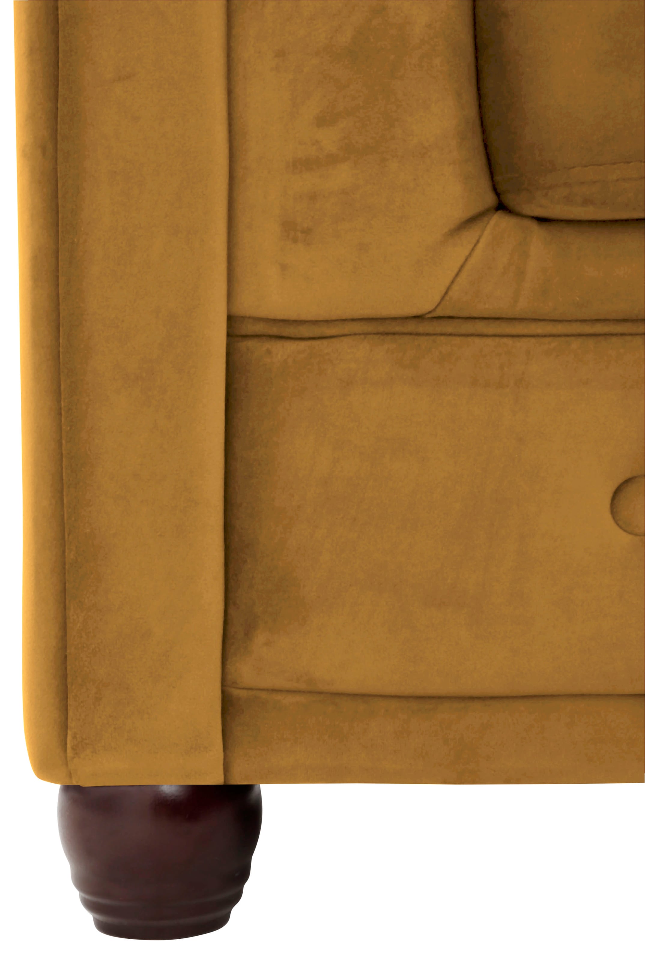 Home affaire Chesterfield-Sofa »New Castle L-Form«, hochwertige Knopfheftung in Chesterfield-Design, B/T/H: 255(171/72)