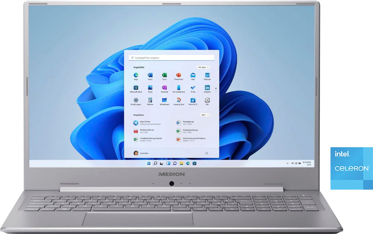 Medion® Notebook »AKOYA® E17201«, 43,9 cm, / 17,3 Zoll, Intel, Celeron, UHD Graphics... kaufen
