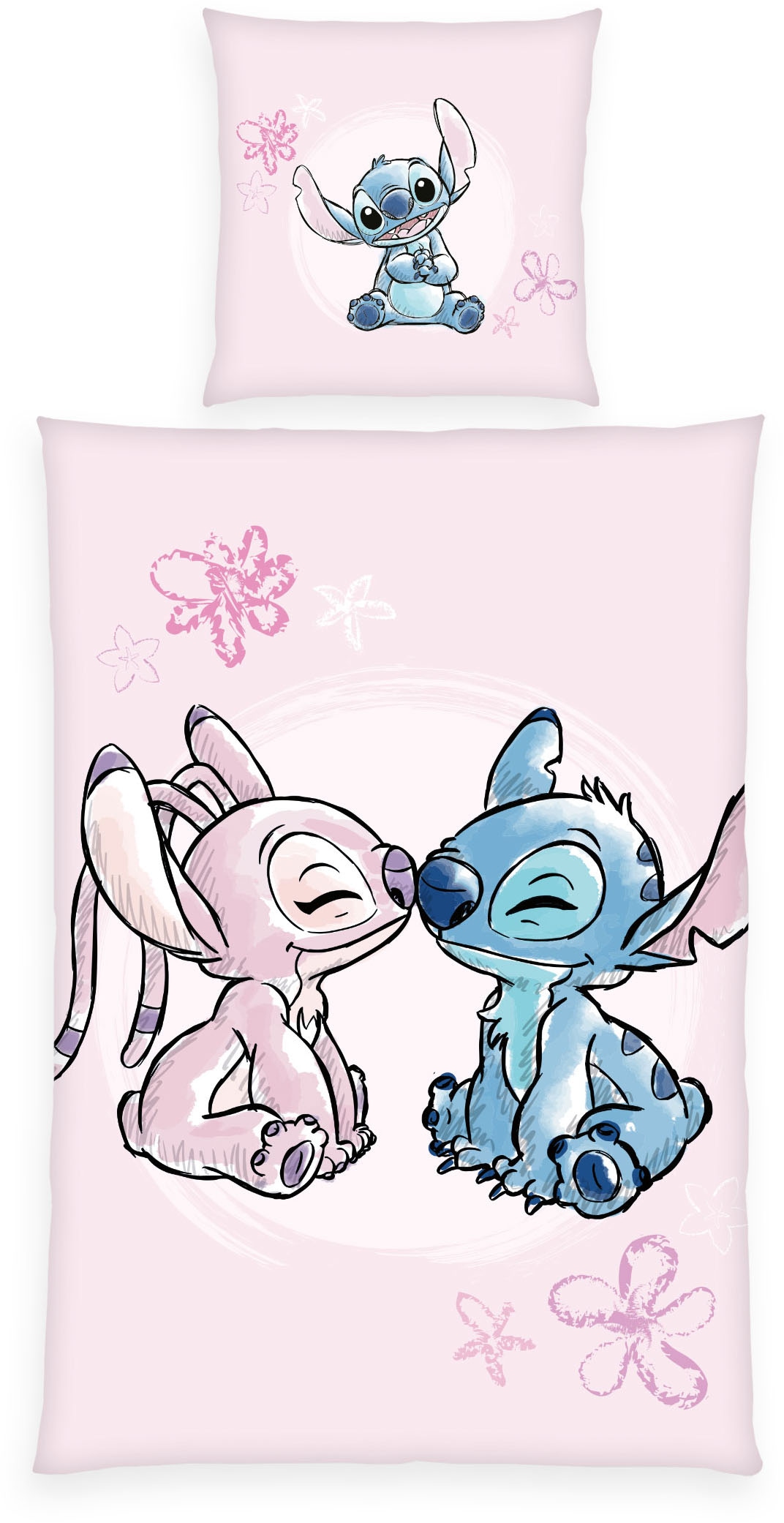 Disney Bettwäsche "Disney Stitch" 2 Stk. tlg. Wendebettwäsche günstig online kaufen