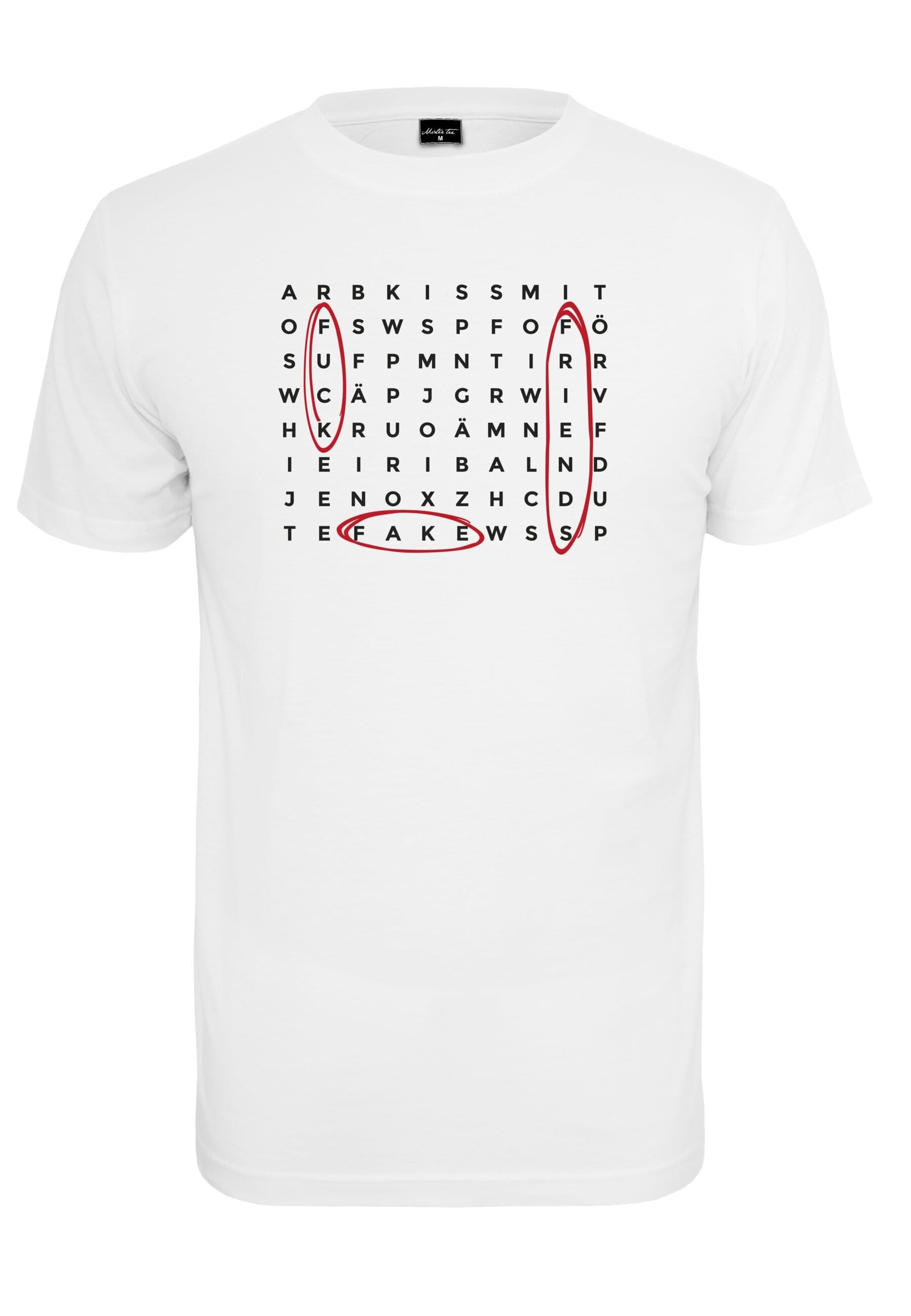 MisterTee T-Shirt "MisterTee Herren Crossword Tee" 1 Stk. tlg. günstig online kaufen