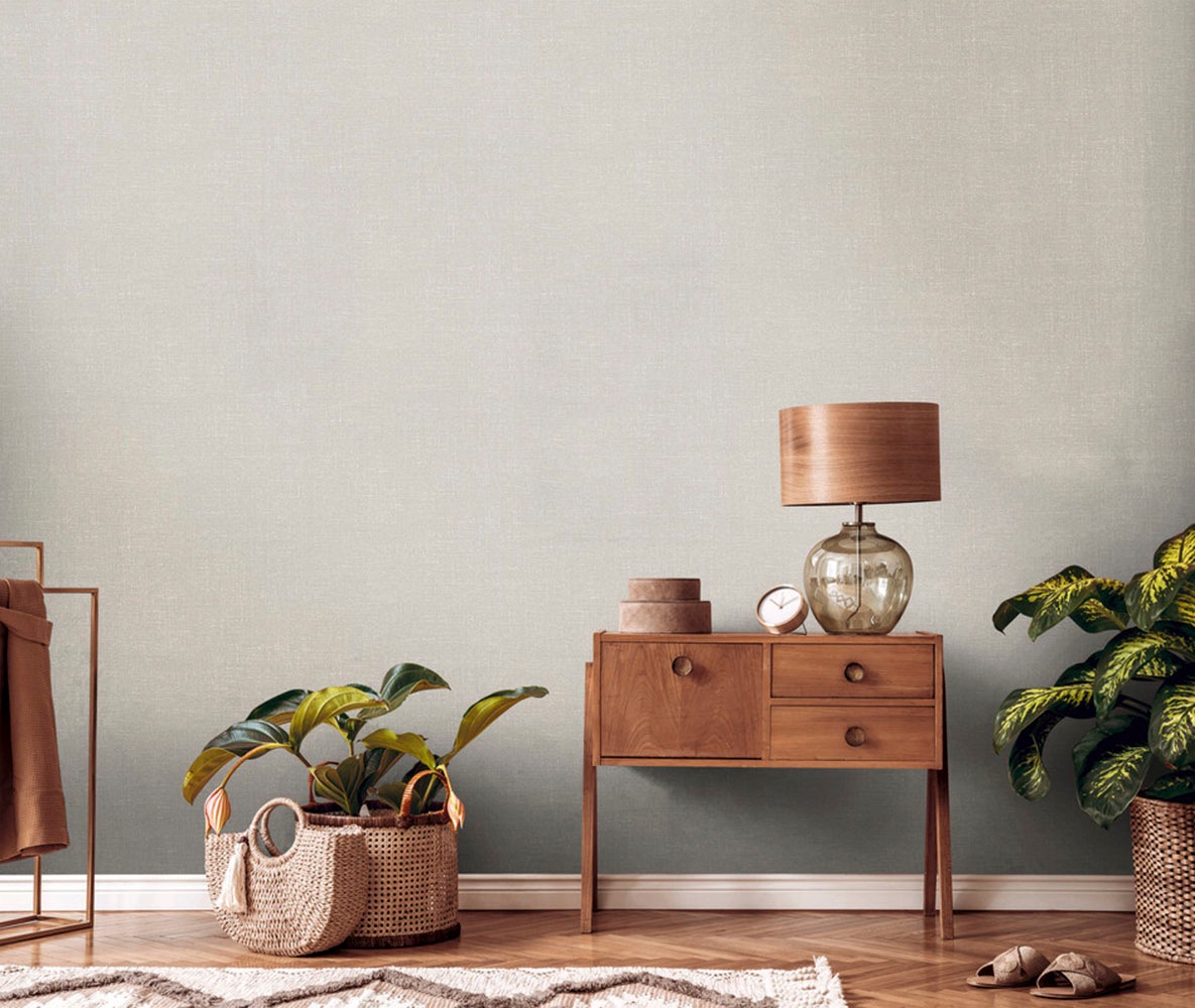 living walls Vliestapete »Stories of Life moderne Design Uni Tapete Beige einfarbig«, Strukturmuster-uni-einfarbig, Struktur Vliestapete für Wohnzimmer hlafzimmer Tapeten Wohnzimmer Flur