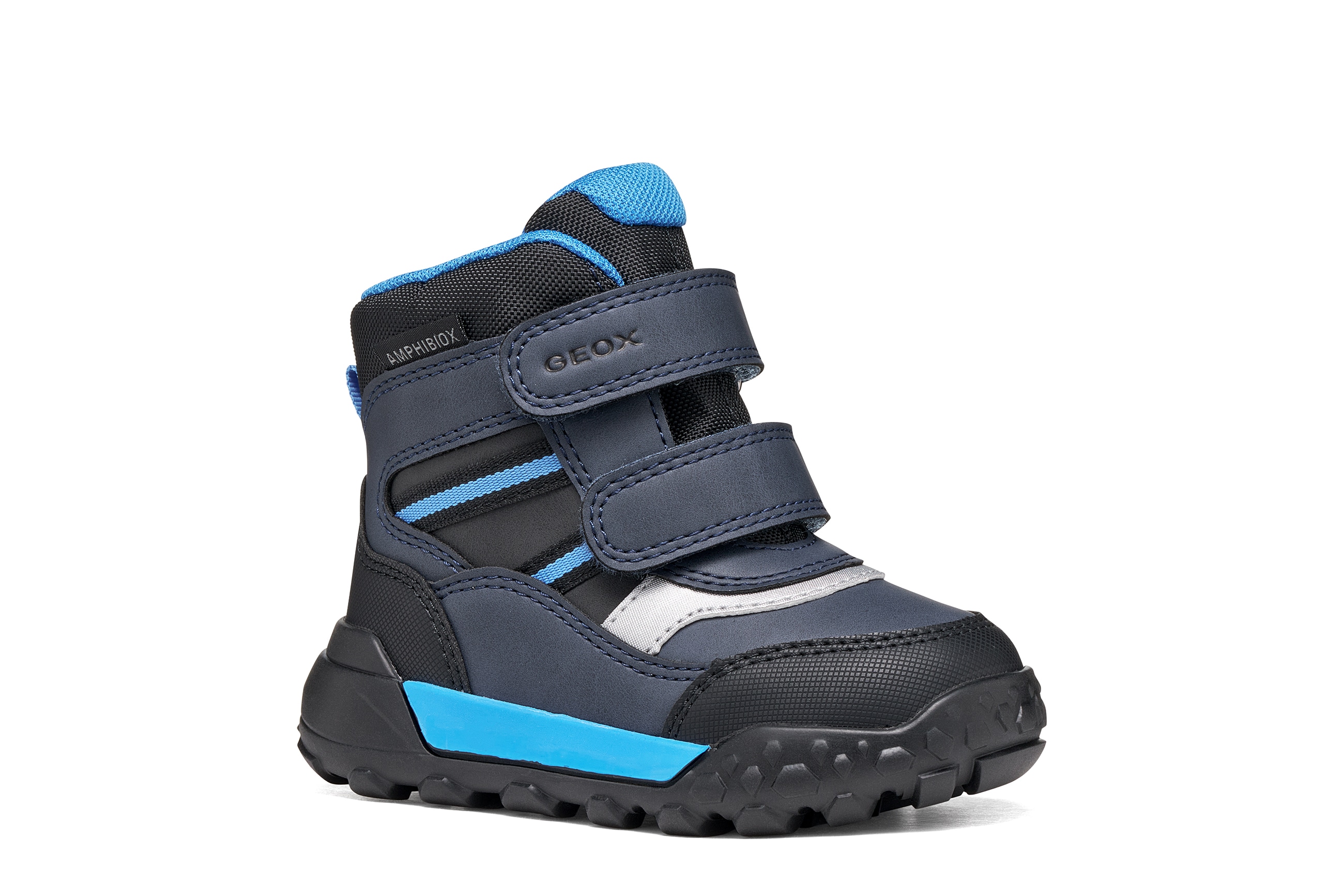 Geox Lauflernschuh "B TREKKYUP BOY B ABX" Winterboots, TEX-Klettboots, Größenschablone zum Download