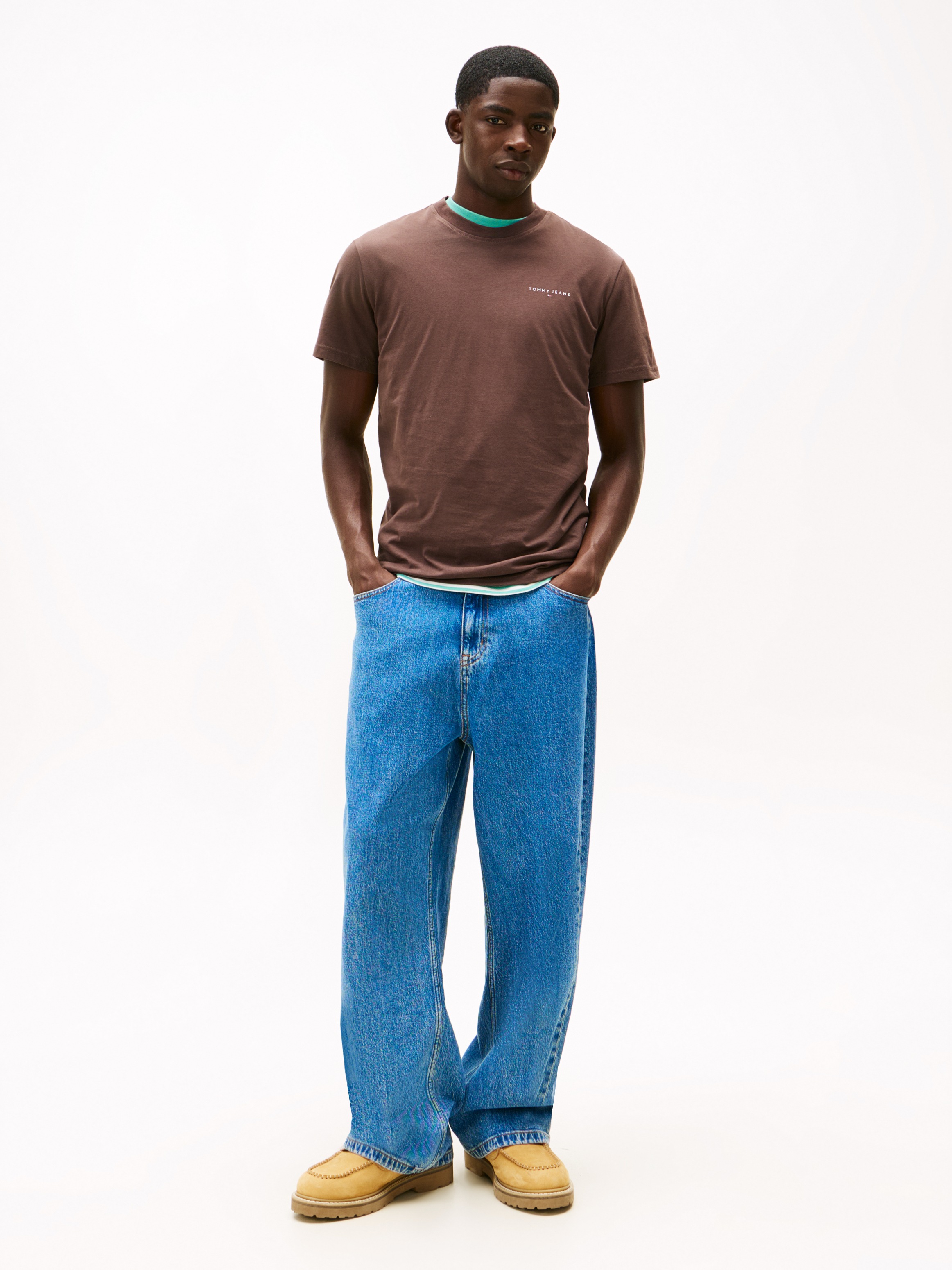 Thumbnail - Tommy Jeans T-Shirt "TJM SLIM LINEAR CHEST TEE EXT"