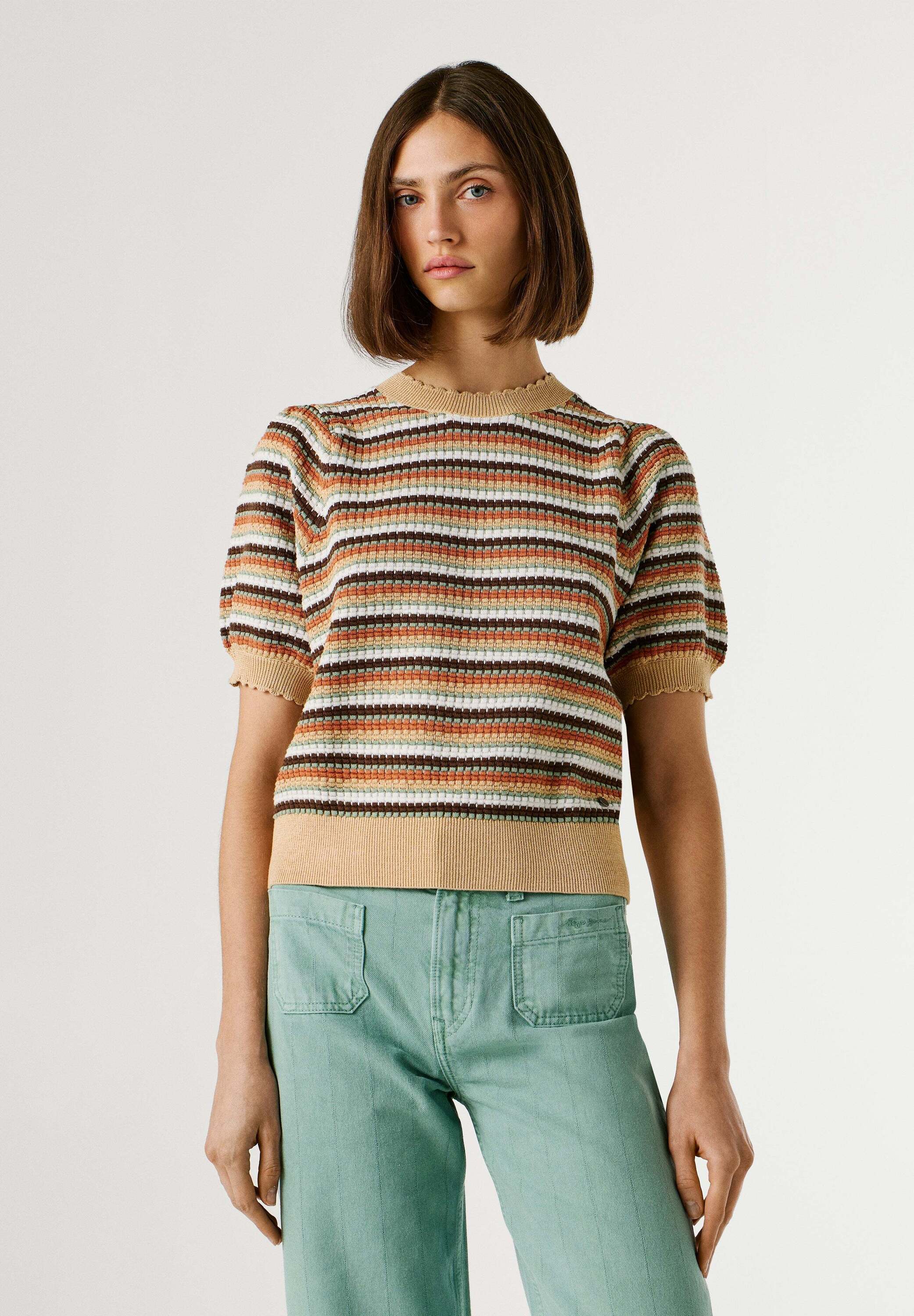 Pepe Jeans V-Ausschnitt-Pullover "jumper KAMIA LUREX"
