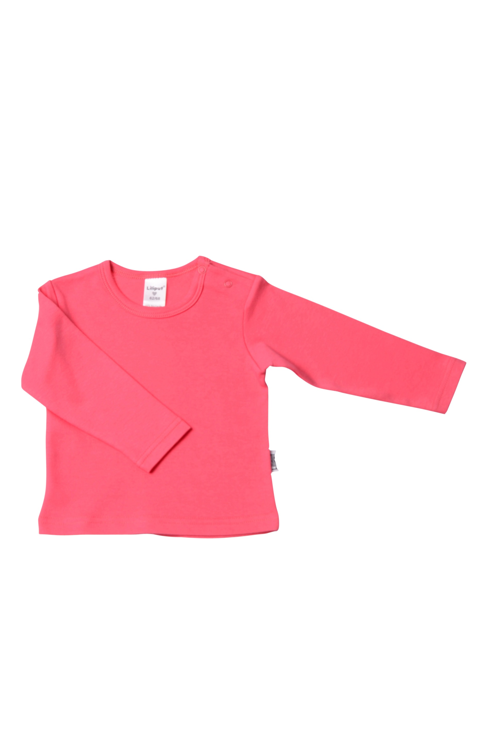 LILIPUT Mädchen Langarmshirt, orange, Gr. 50, unifarben, 100% Baumwolle, Shirts, aus Bio-Baumwolle