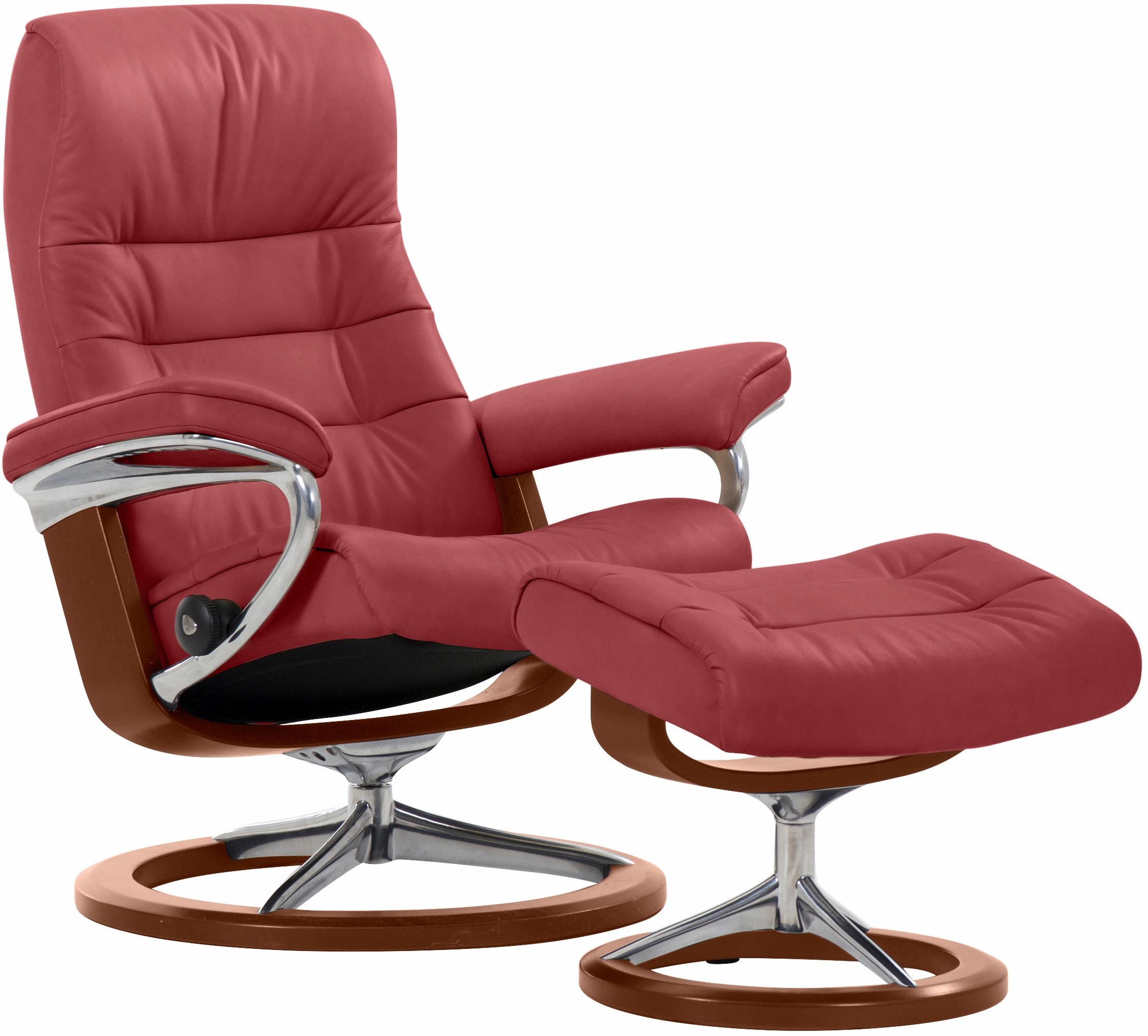 Stressless Relaxsessel "Opal", (Set, Relaxsessel mit Hocker), mit Hocker, mit Signature Base, Größe S, mit Schlaffunktio