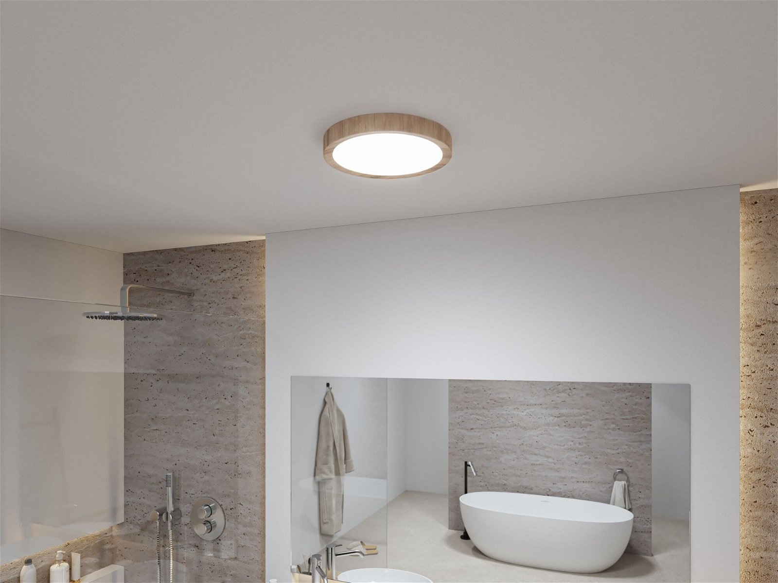 Paulmann LED Deckenleuchte »Selection Bathroom Tega IP44 24W 230V Kunststoff«, 1 flammig, WhiteSwitch