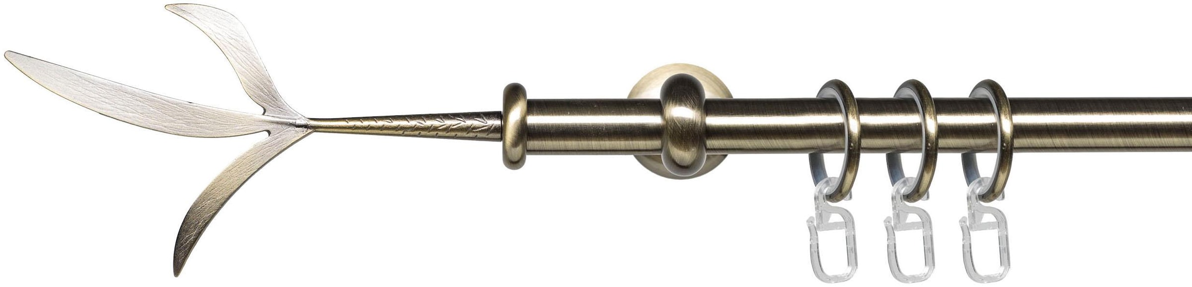 Liedeco Gardinenstange "Esp Zweig" Ø 16 mm 1 läufig-läufig Fixmaß 1-läufig günstig online kaufen