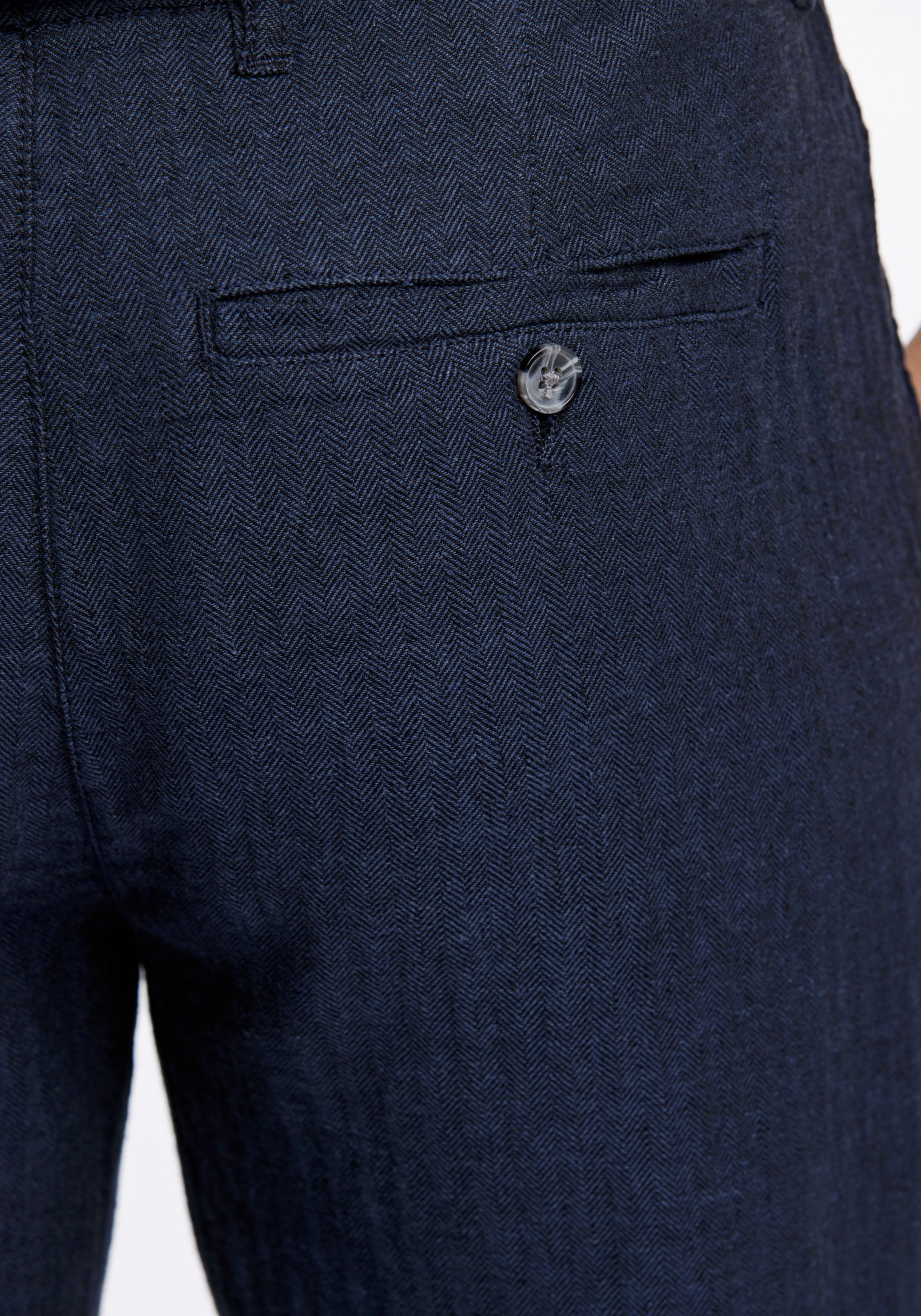 LINDBERGH Leinenhose  mit Kordelzug und elastischem Bund