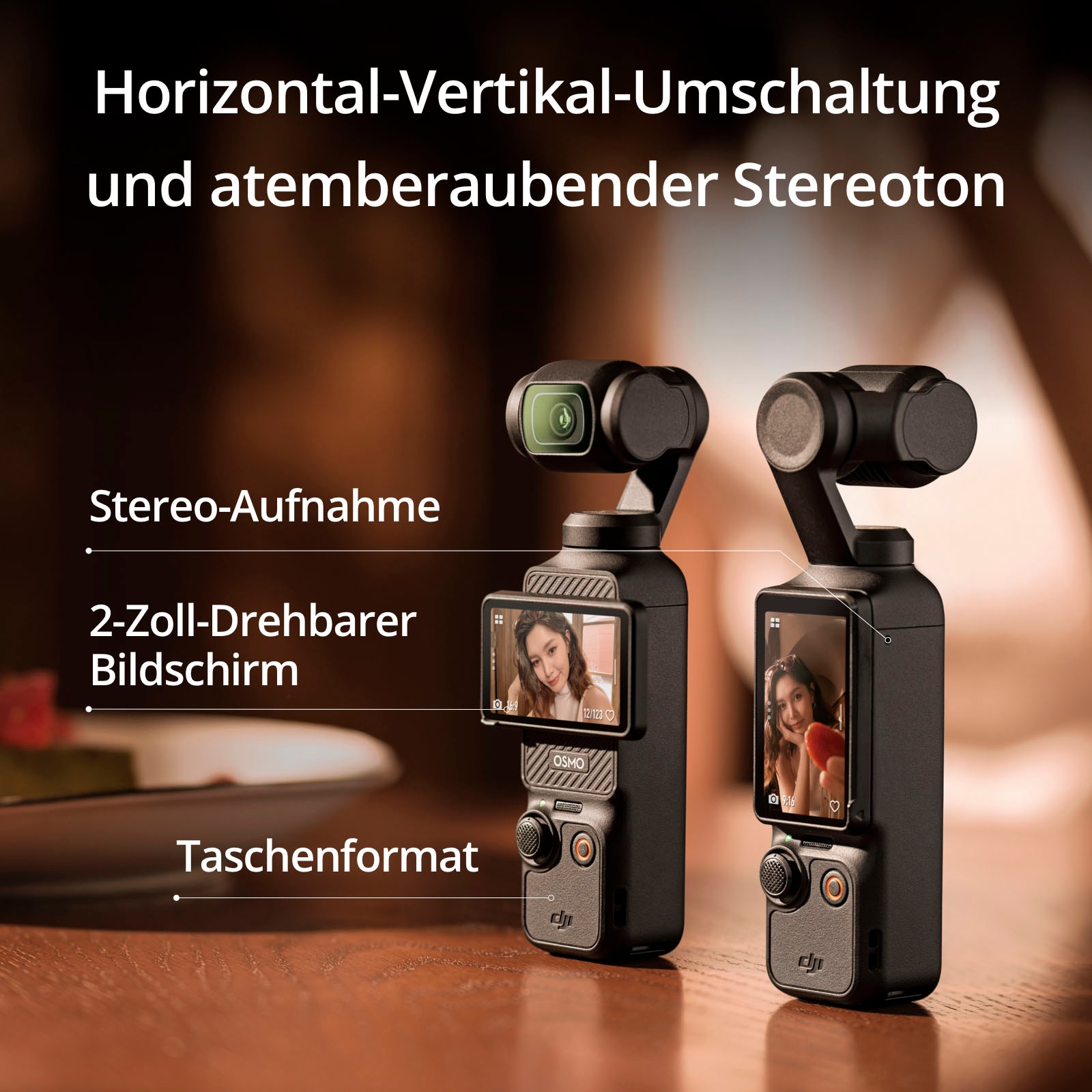 DJI Camcorder »Osmo Pocket 3« 4K Ultra HD Bluetooth