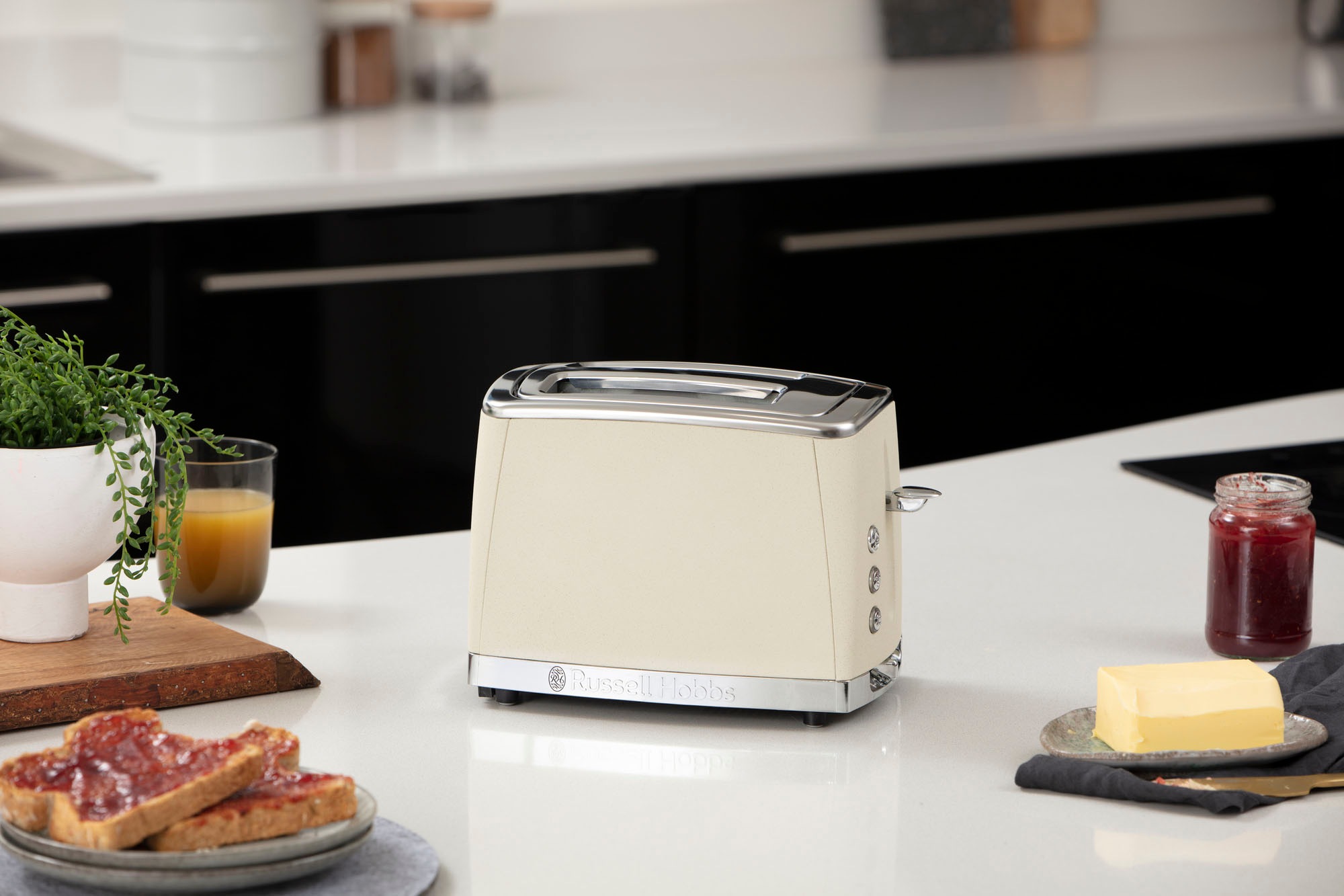 RUSSELL HOBBS Toaster »Luna Stone 26970-56«, 2 Schlitze, für 2 Scheiben, 1550 W