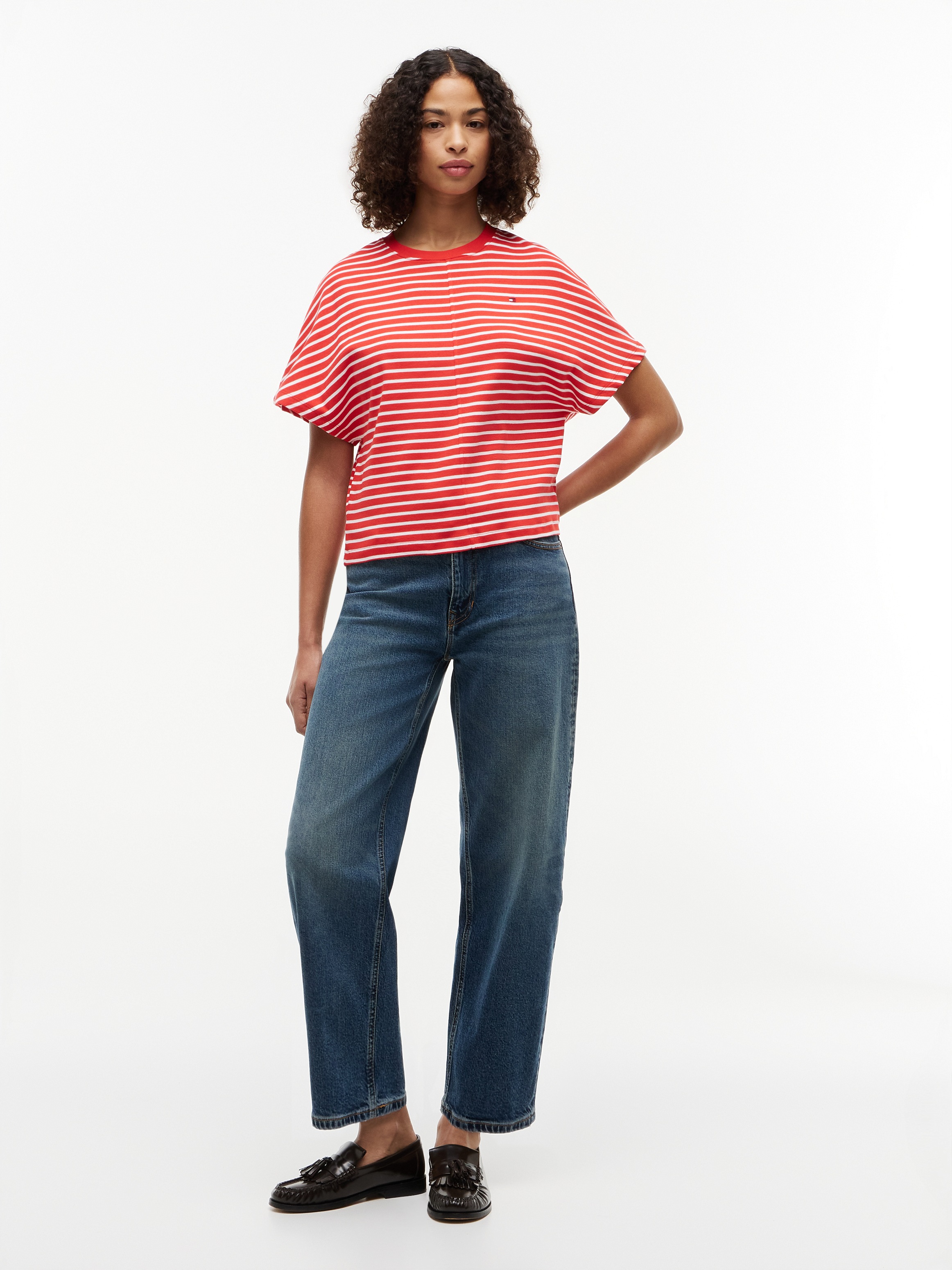 Tommy Hilfiger 3/4-Arm-Shirt »CODY REG BATWING C-NK SS TEE« Baumwolle, 3/4 Ärmel