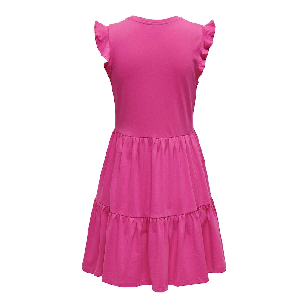 ONLY Jerseykleid »ONLMAY CAP SLEEVES FRILL DRESS«