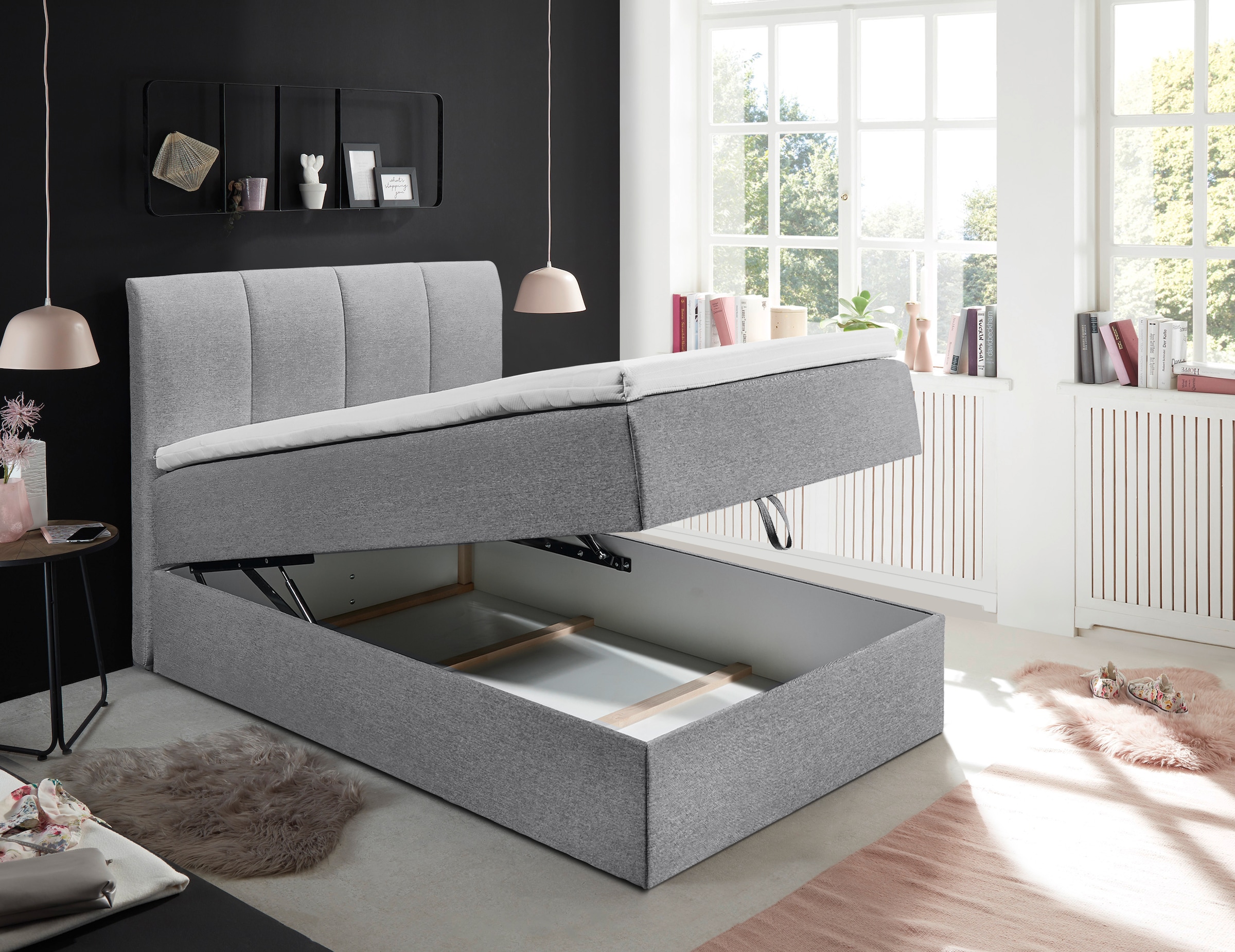 ED EXCITING DESIGN Boxbett »Granada«, inkl. Bettkasten und Topper