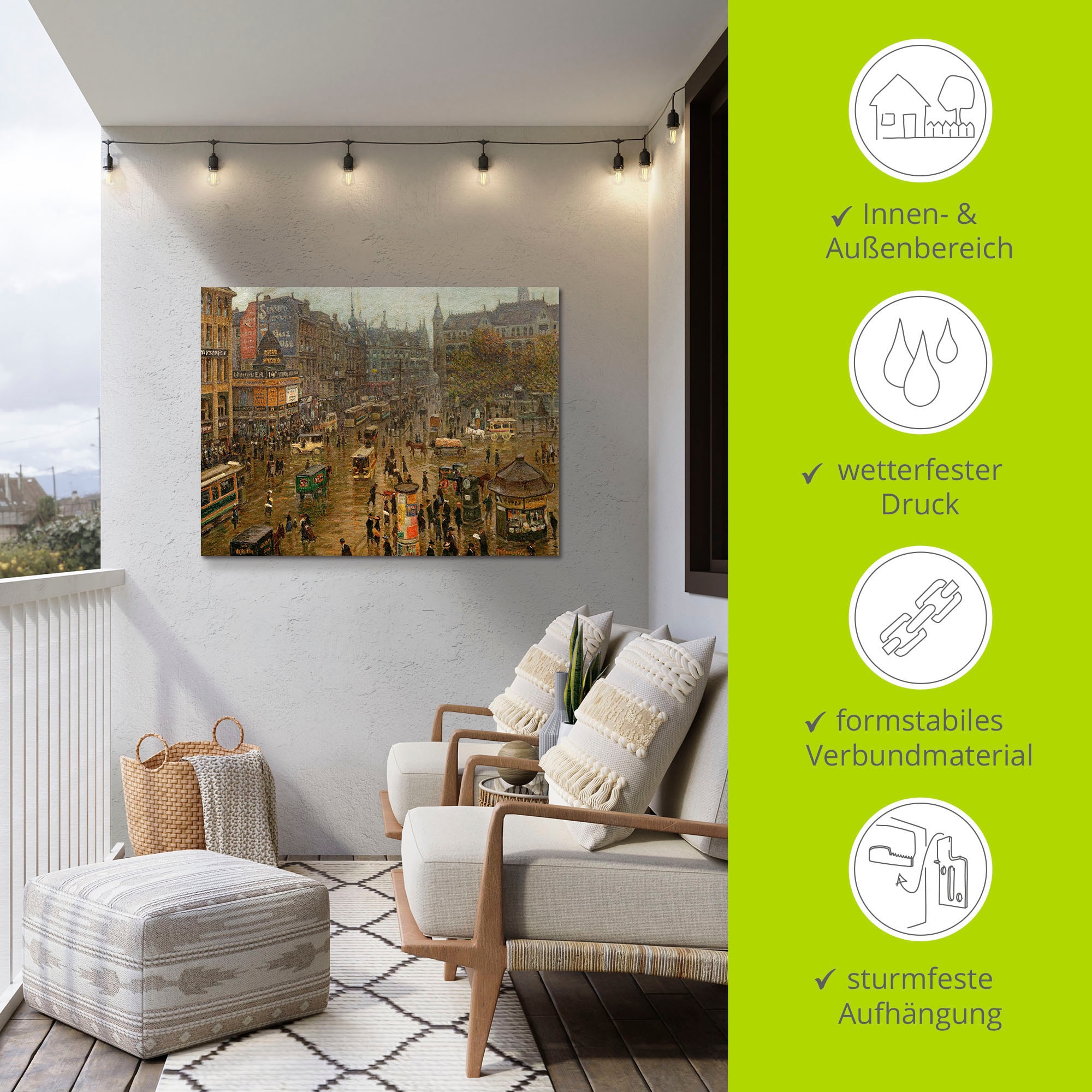 Artland Wandbild »Der Spittelmarkt«, Berlin, (1 St.), als Alubild, Outdoorbild, Leinwandbild in verschied. Größen