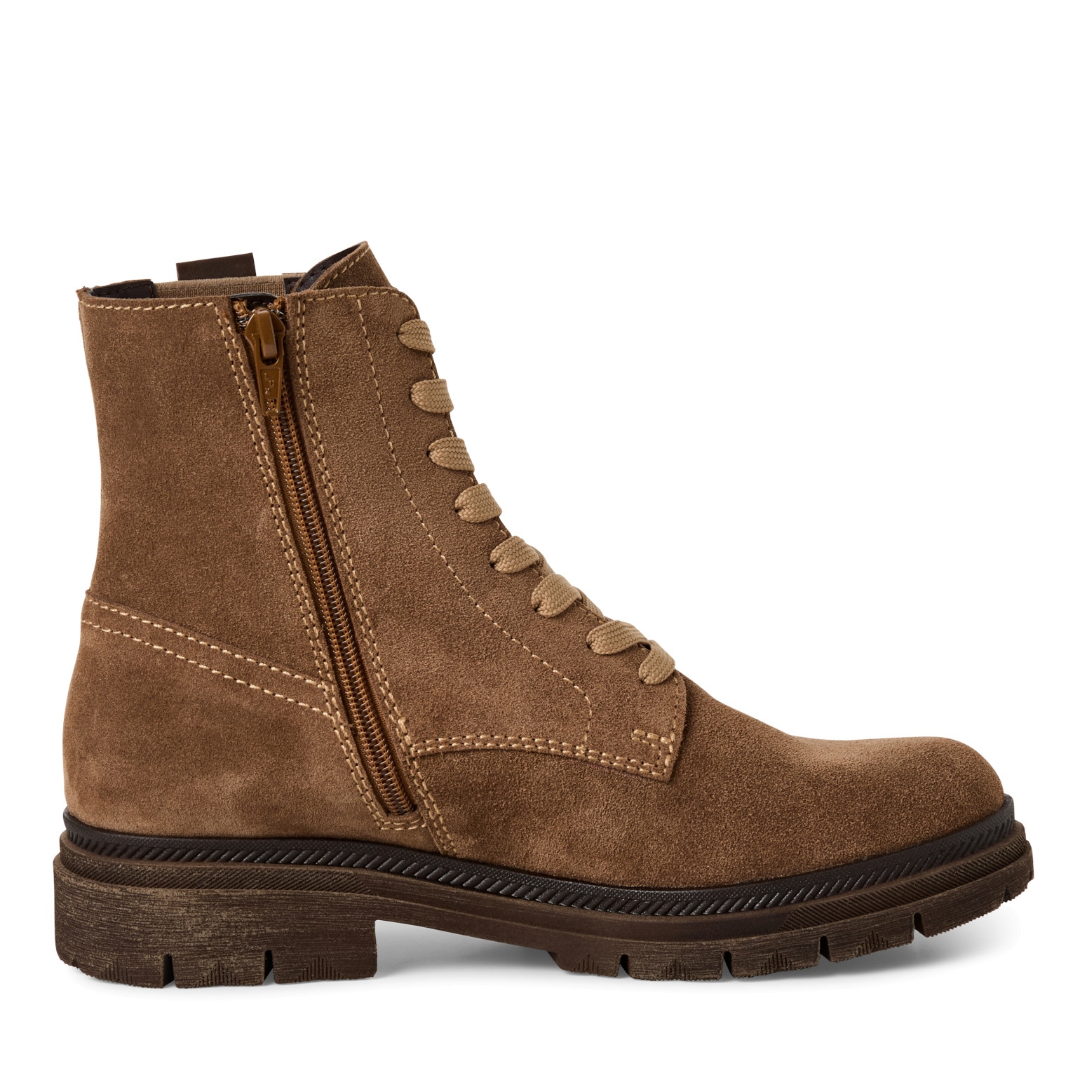 Tamaris Schnürstiefelette, Blockabsatz, Schnürboots mit modischen Ziernähten